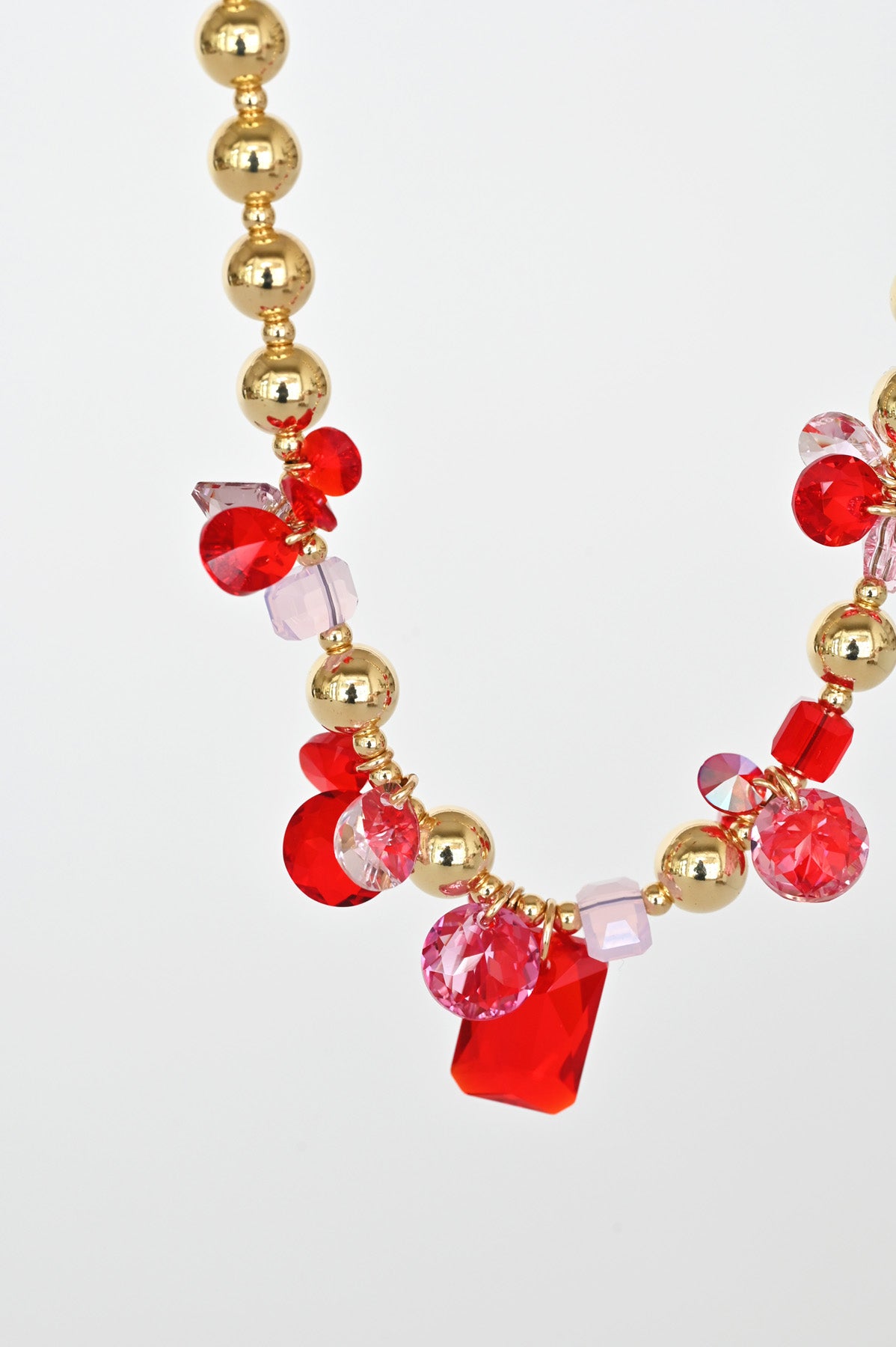 Limited Edition Spring Blossoms Moon Flower Necklace detail at Abacus Row Jewelry