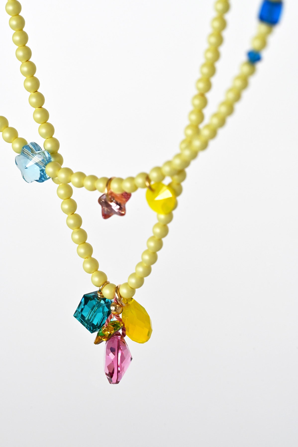 Moon Drops No1 and Lucky Charms Necklaces by Abacus Row Handmade Jewelry