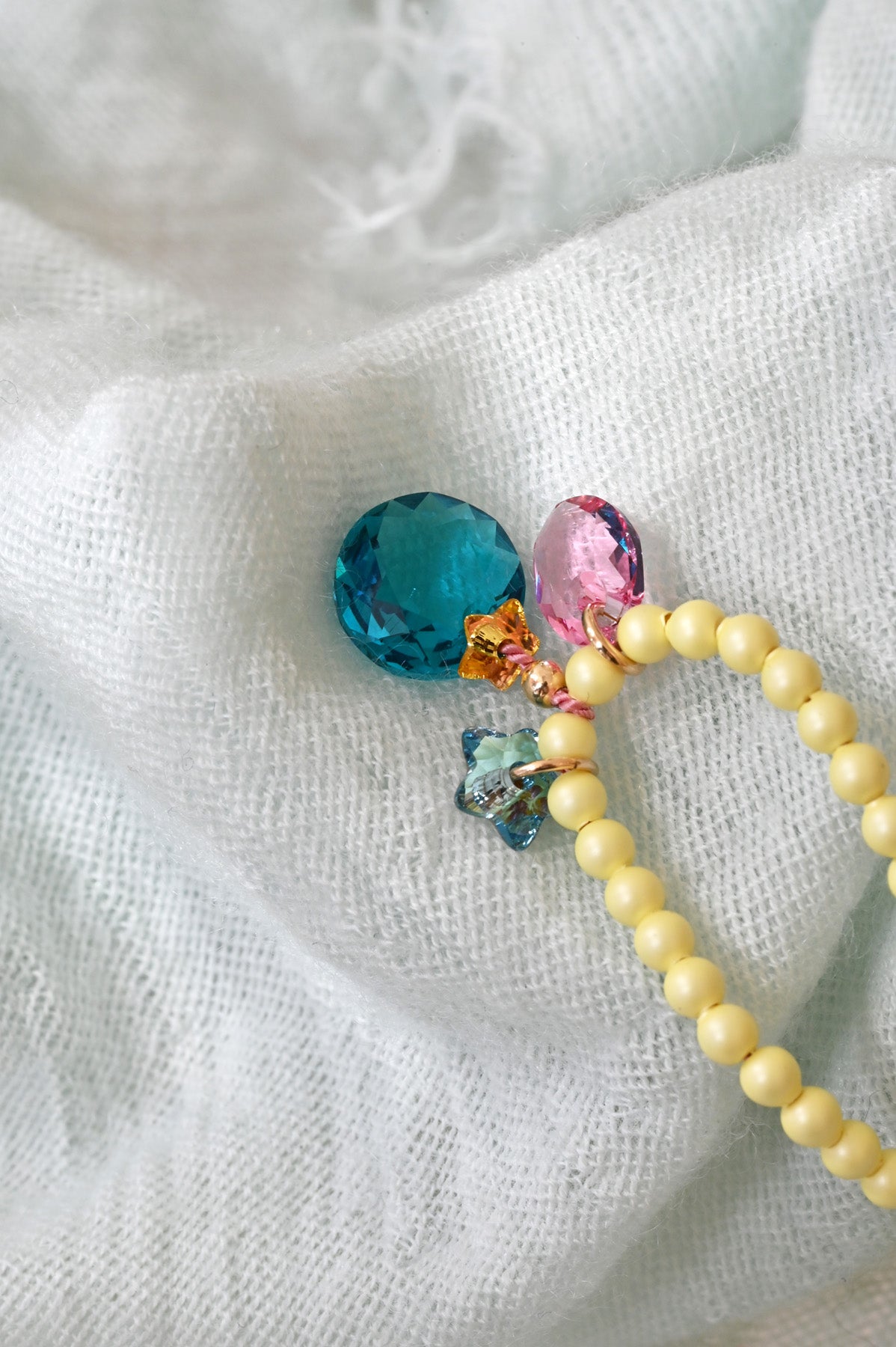 Moon Drops No2 Necklace Detail by Abacus Row Handmade Jewelry