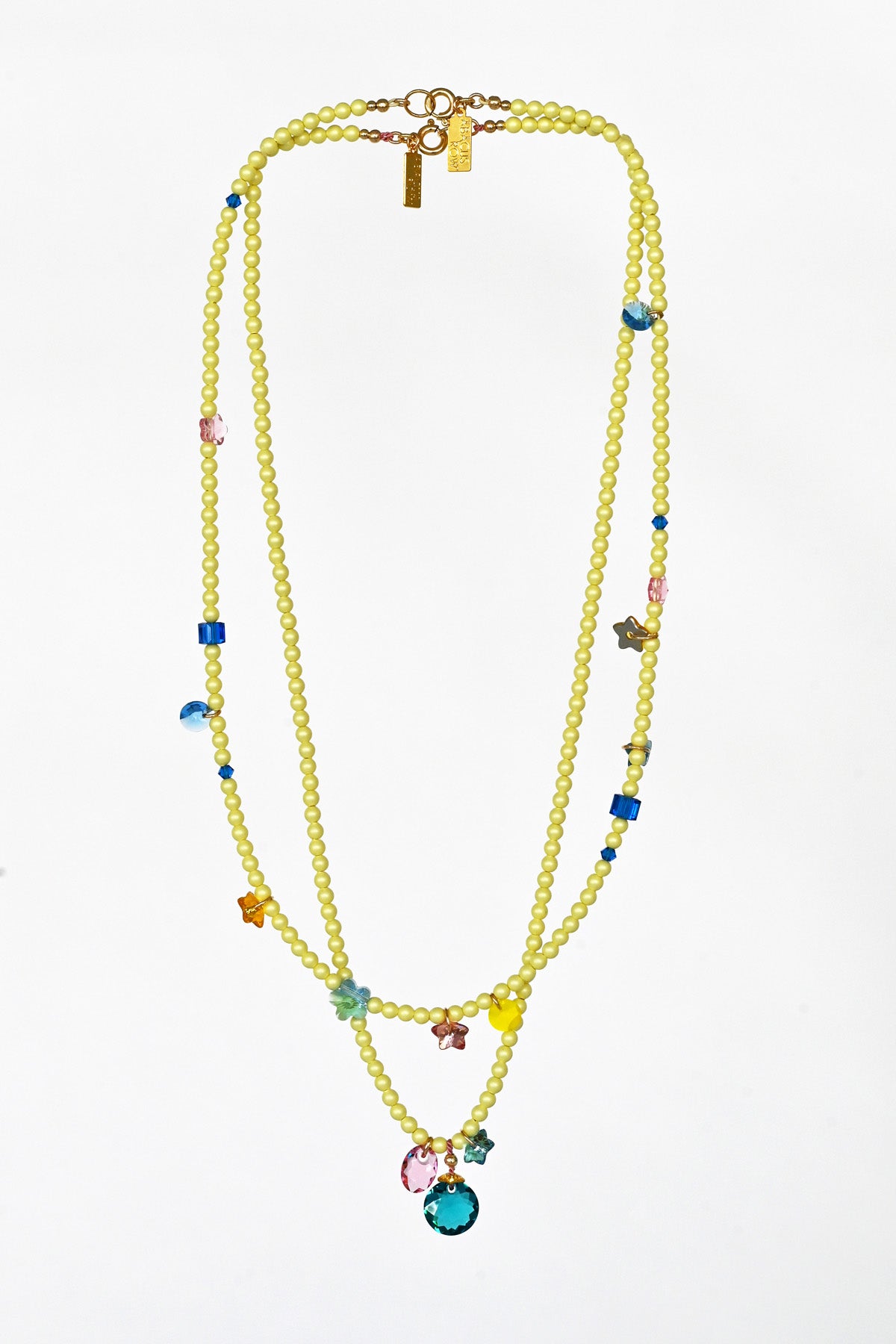 Moon Drops No2 and Lucky Charms Necklaces by Abacus Row Handmade Jewelry