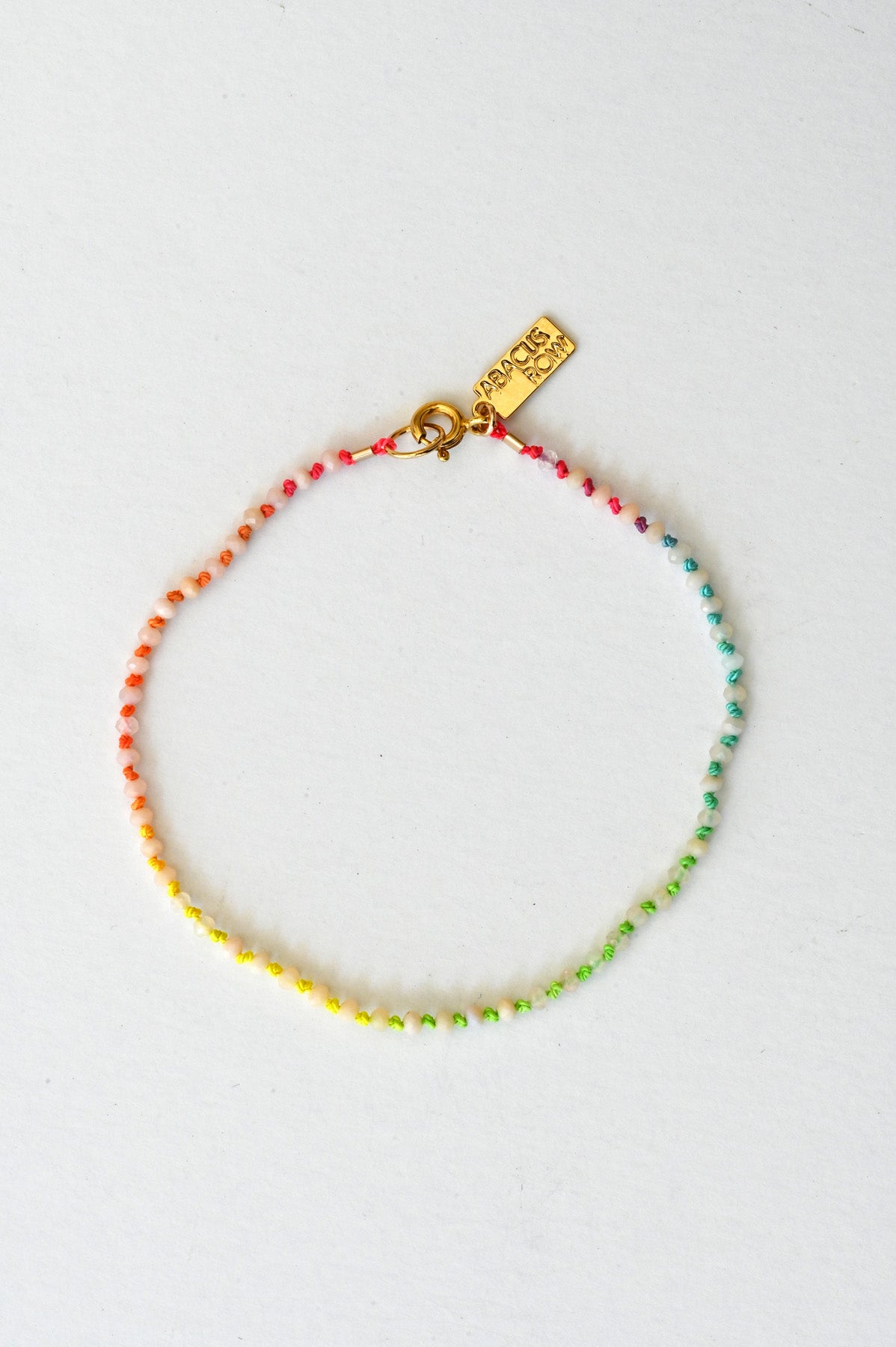 Pink Opal Rainbow Bracelet No.1 at Abacus Row Handmade Jewelry