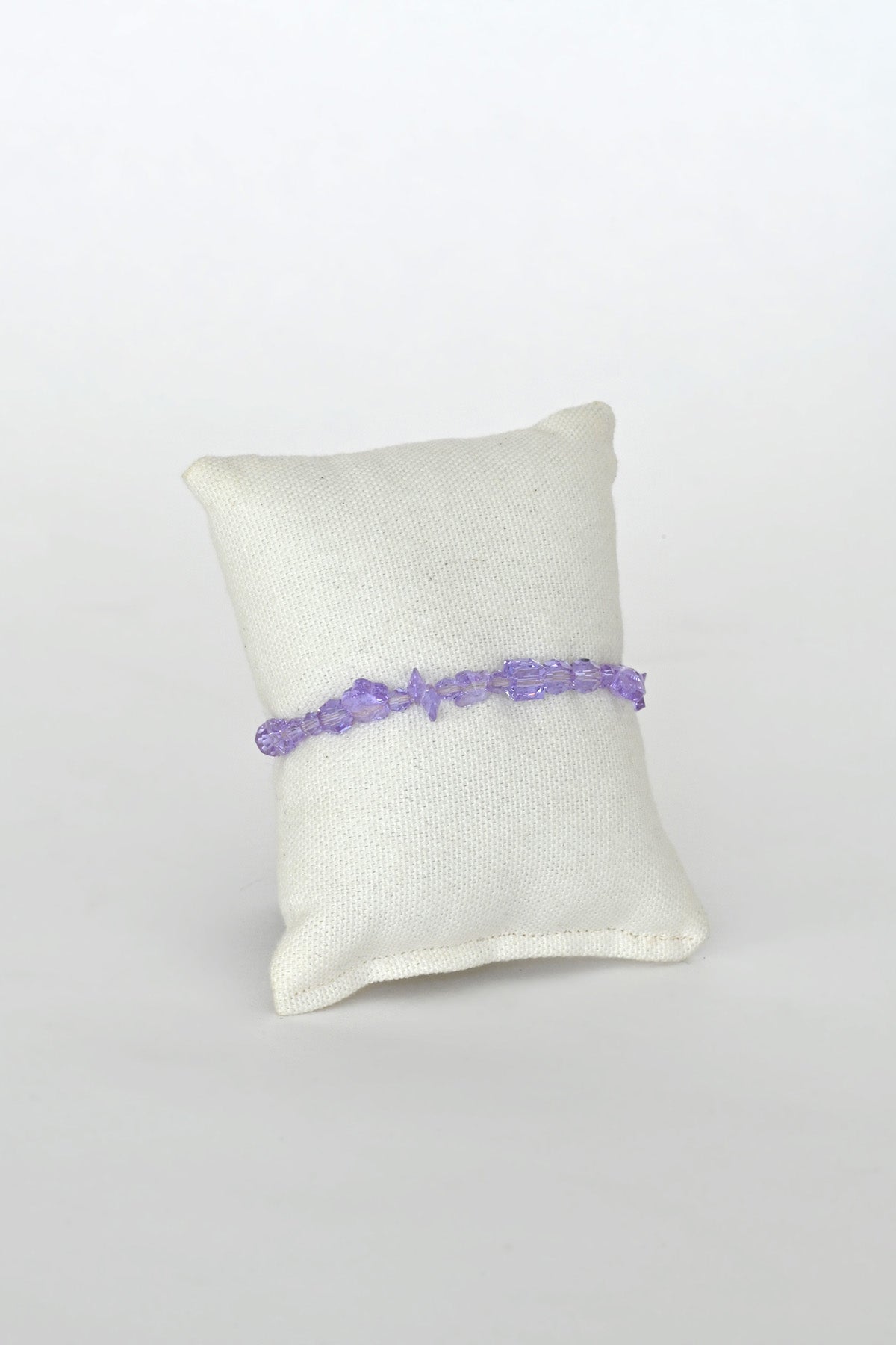 Front of the Limited Edition Orchid Bracelet at Abacus Row Handmade Jewelry