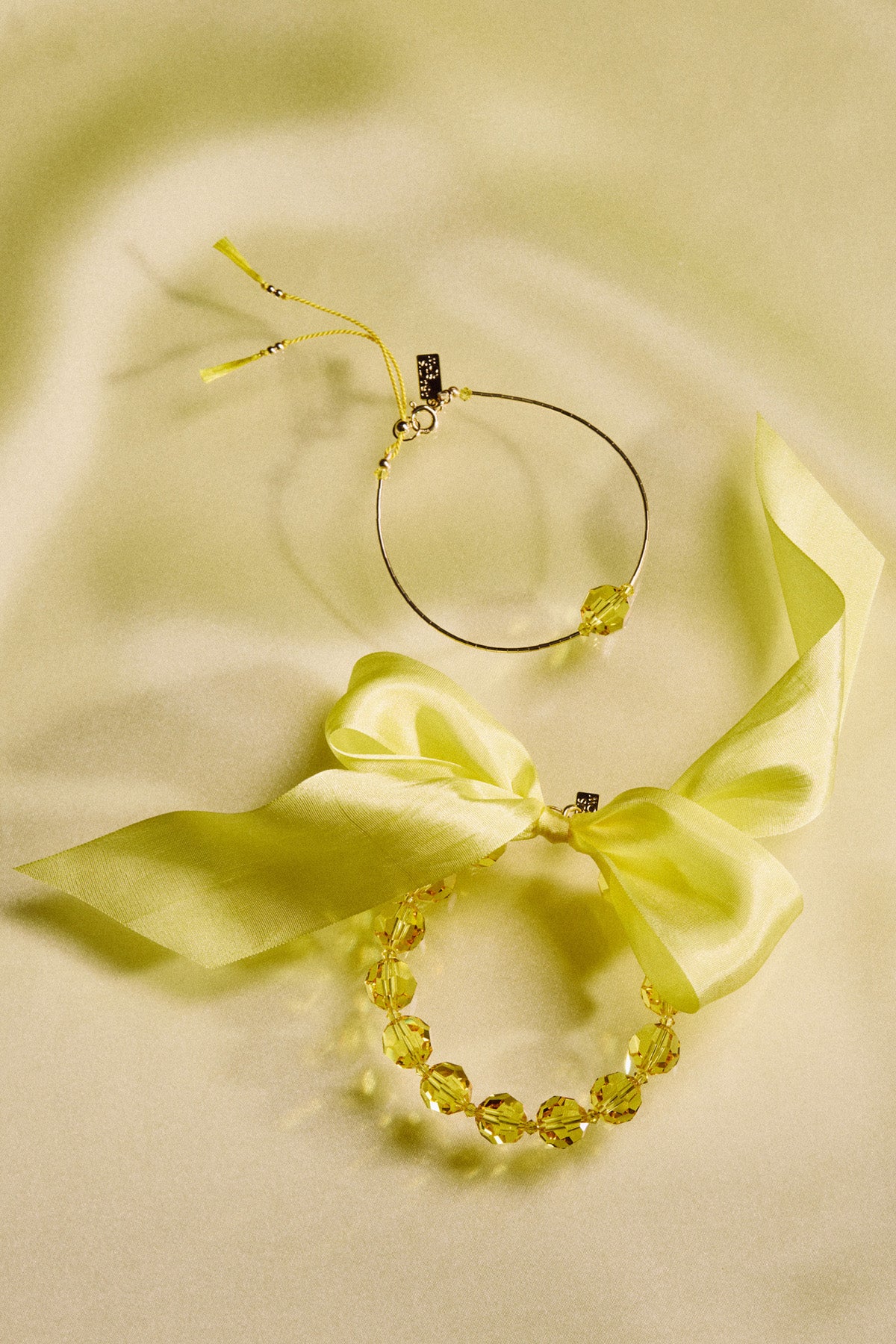 Honey Pomelo and Ceremony Bracelets at Abacus Row Handmade Jewelry