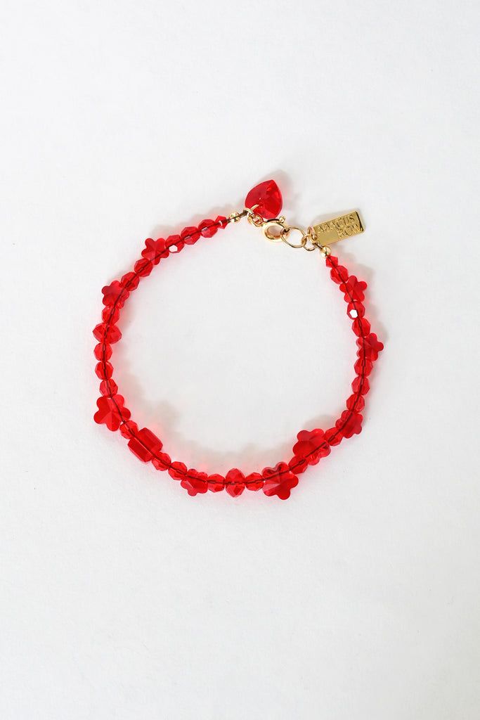 Limited Edition Ruby Crush Bracelet at Abacus Row Handmade Jewelry for Lunar New Year