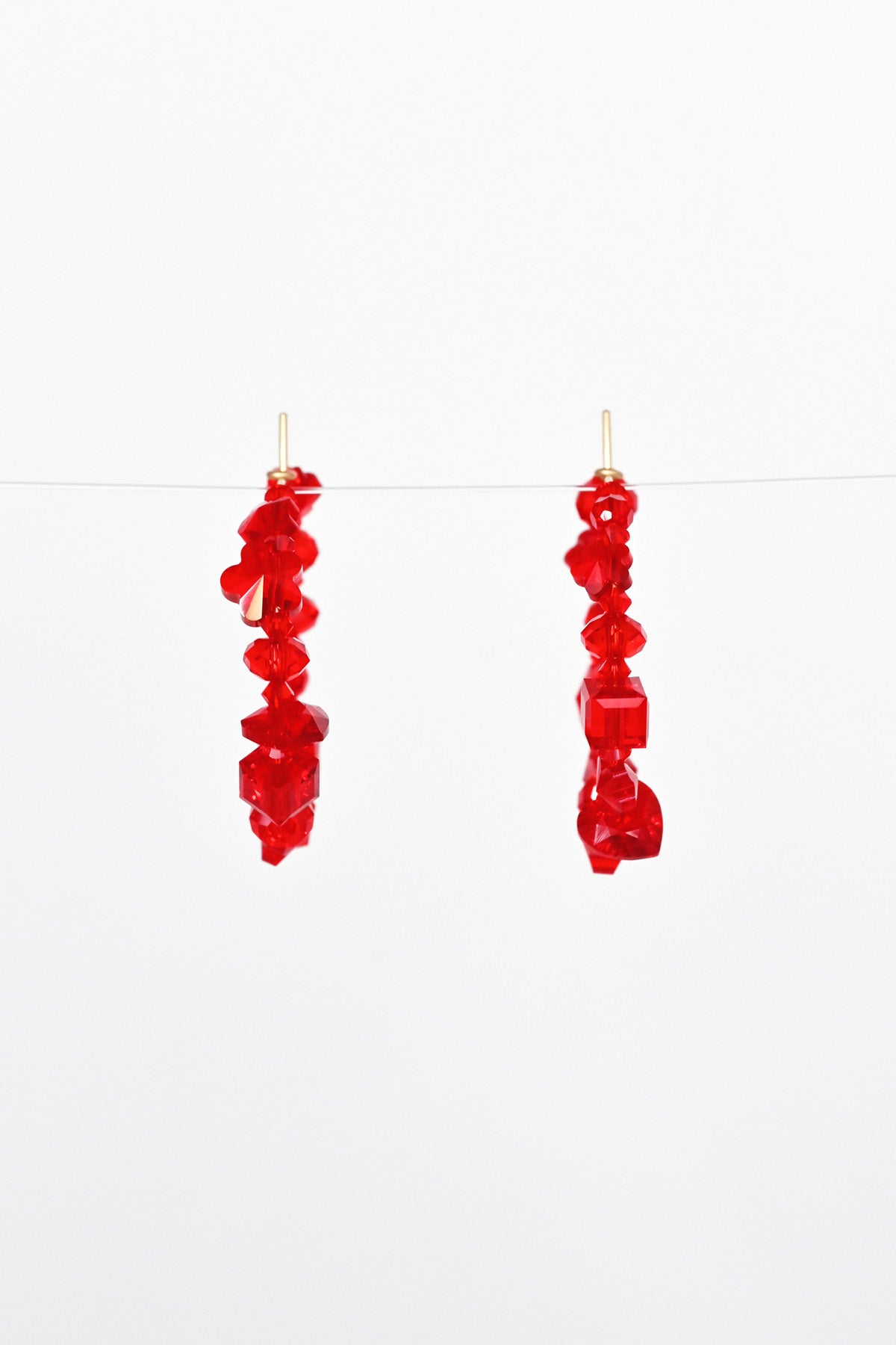 Limited Edition Ruby Crush Earrings at Abacus Row Handmade Jewelry for Lunar New Year