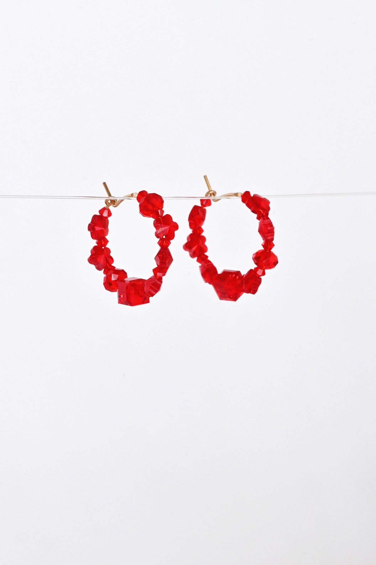 Limited Edition Ruby Crush Earrings at Abacus Row Handmade Jewelry for Lunar New Year