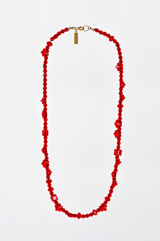 Limited Edition Ruby Crush Necklace at Abacus Row Handmade Jewelry for Lunar New Year