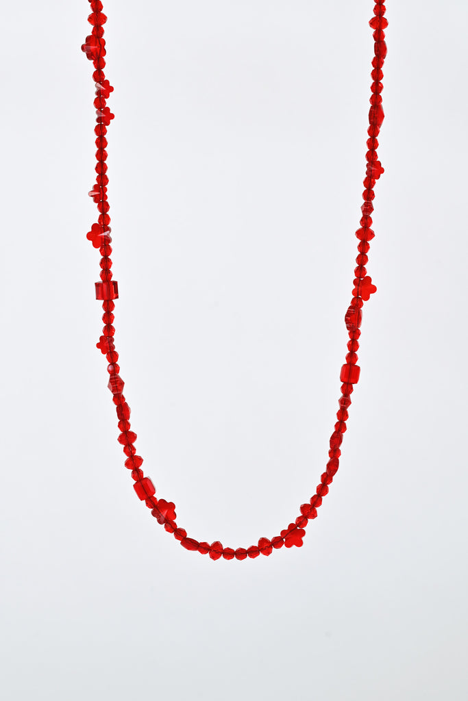 Limited Edition Ruby Crush Necklace at Abacus Row Handmade Jewelry for Lunar New Year
