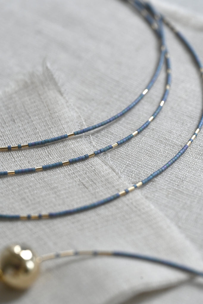 Arche Necklace, Indigo