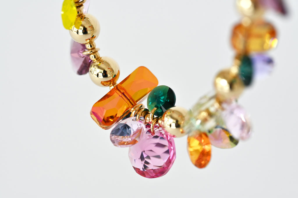Super Detail of the Superbloom Necklace No2 in the Garden Collection at Abacus Row Handmade Jewelry