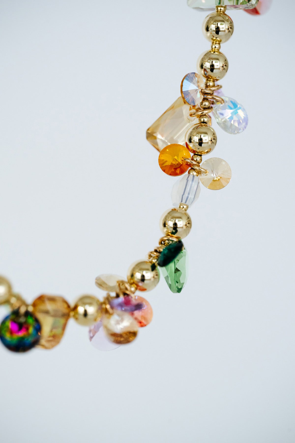 Garden Collection Superbloom Necklace No7 detail by Abacus Row Handmade Jewelry