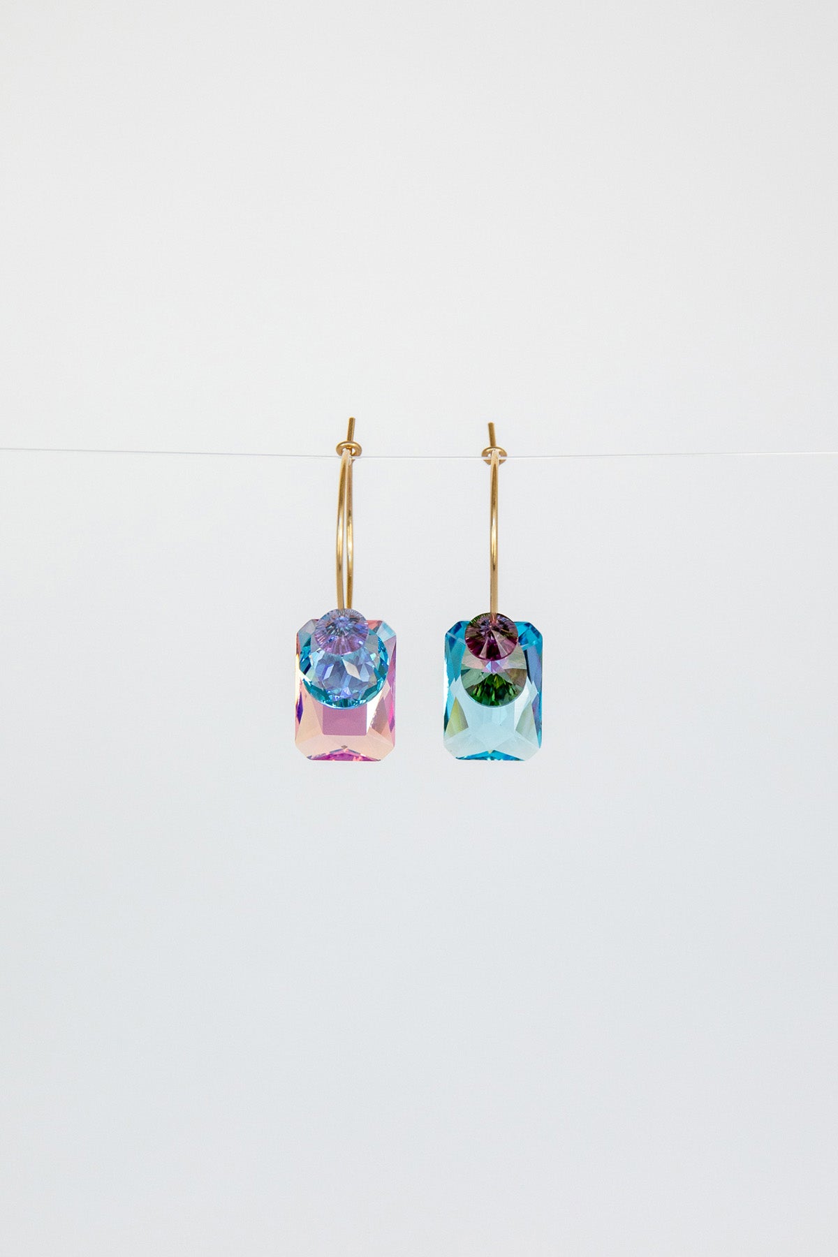 Sweet Pea Earrings No 12 in the Garden Collection at Abacus Row Handmade Jewelry