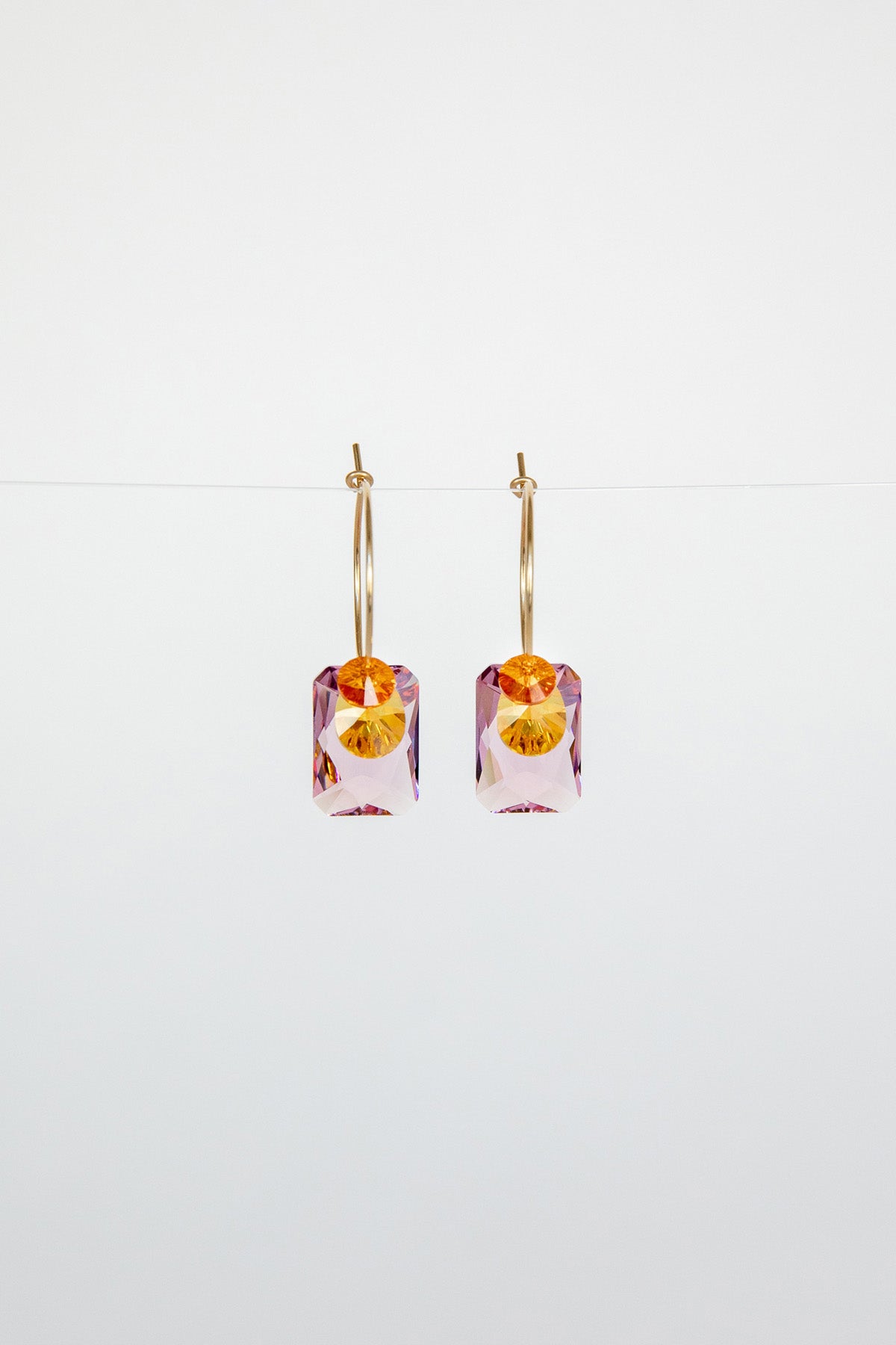 Sweet Pea Earrings No 13 in the Garden Collection at Abacus Row Handmade Jewelry