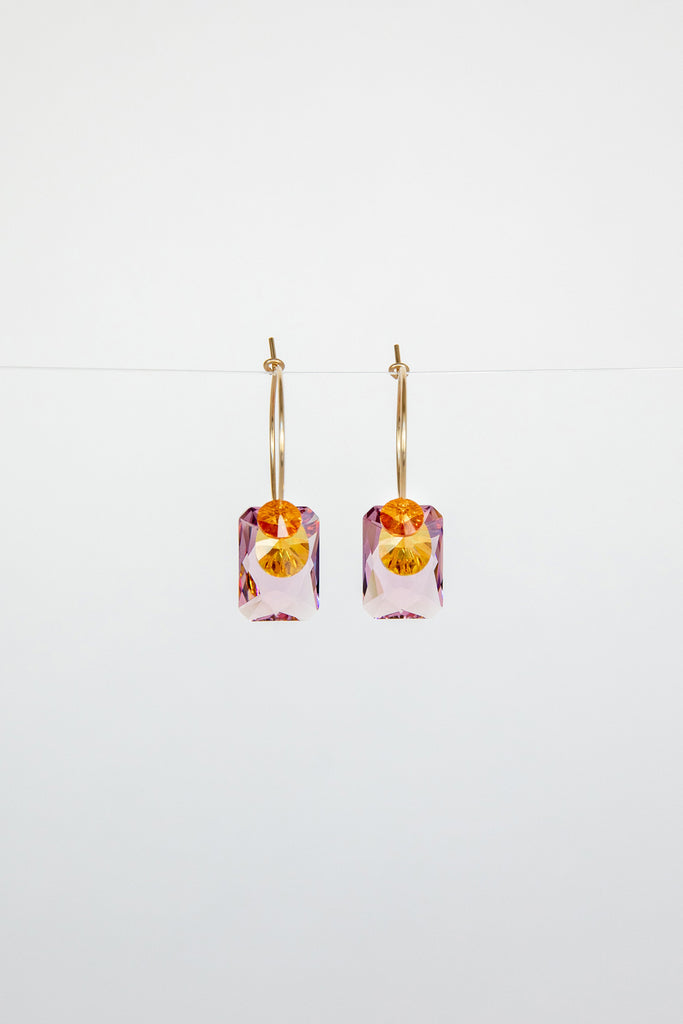 Sweet Pea Earrings No 13 in the Garden Collection at Abacus Row Handmade Jewelry
