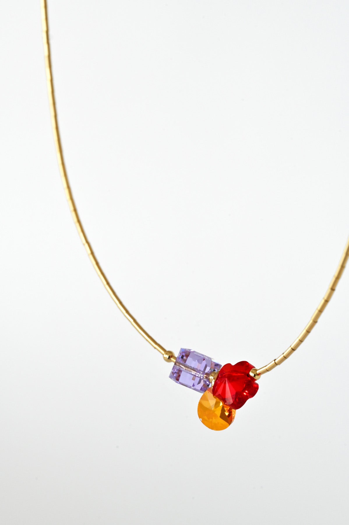 Detail of Year of the Horse Fortune Necklace at Abacus Row Handmade Jewelry