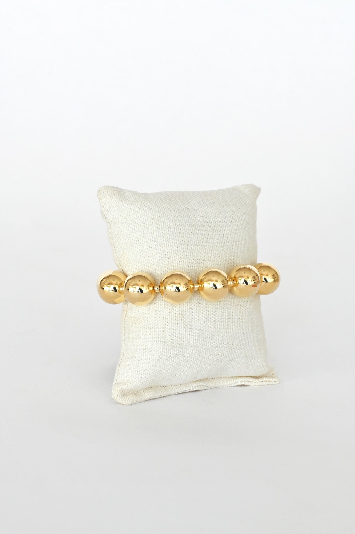 Front of the Yuan Yuan Bracelet with Red Silk Cord by Abacus Row Handmade Jewelry