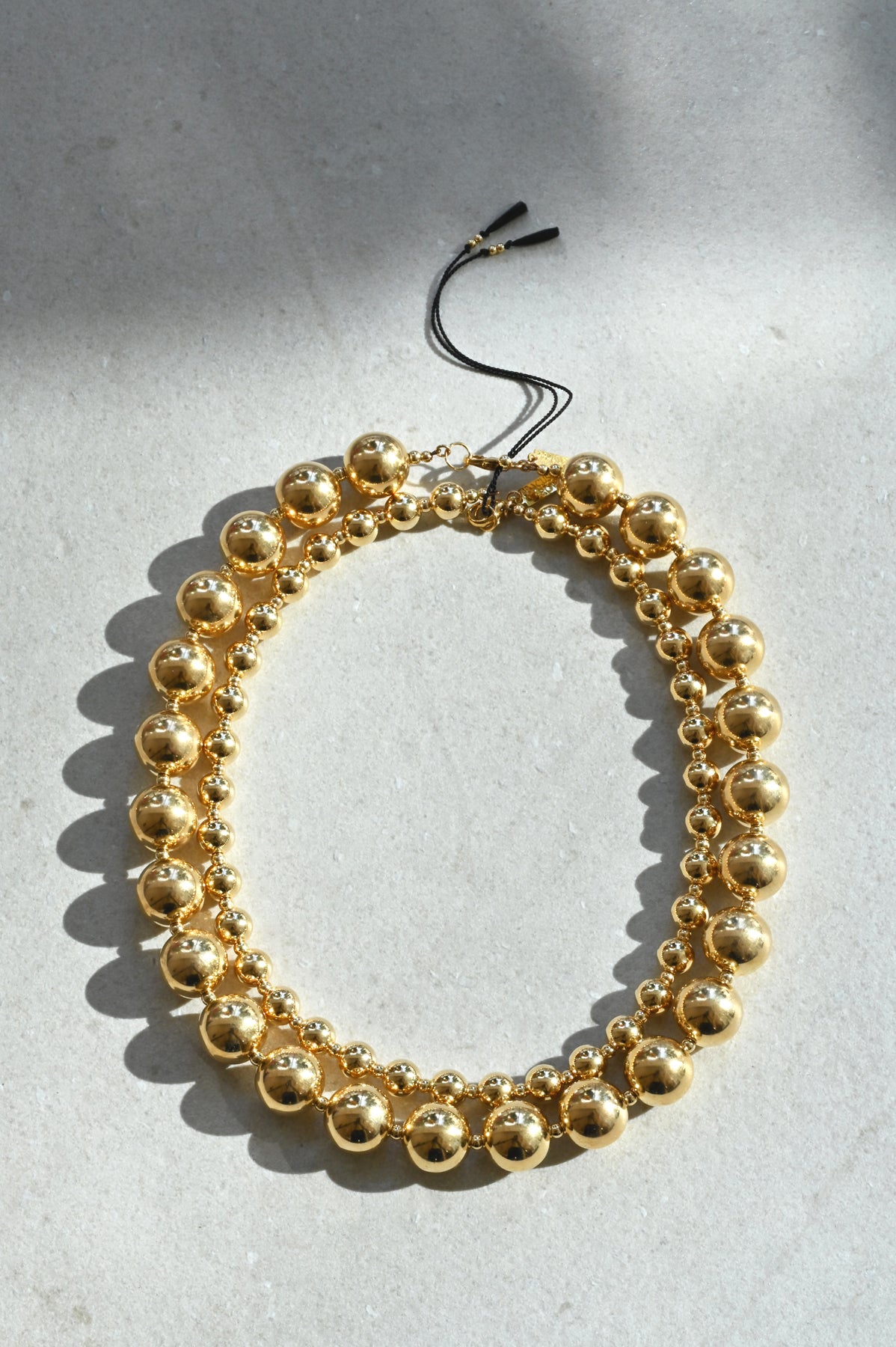 Yuan Yuan Necklaces with Black Tassels by Abacus Row Handmade Jewelry