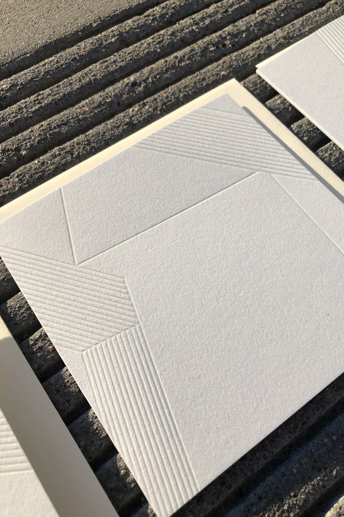 Sunset Sidewalk Card Design No3 detail by Aesthetic Union and Juile Cloutier at Abacus Row