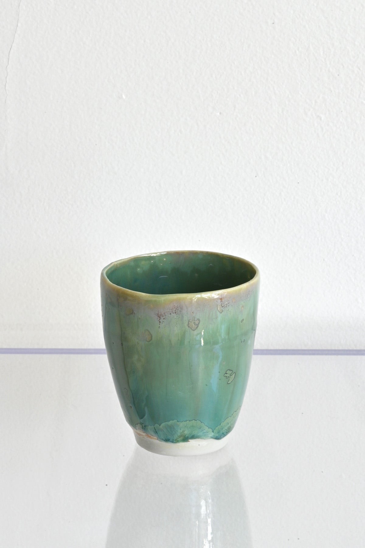 Jade Crystalline Cup by Ahn Lee at Abacus Row Handmade Jewelry