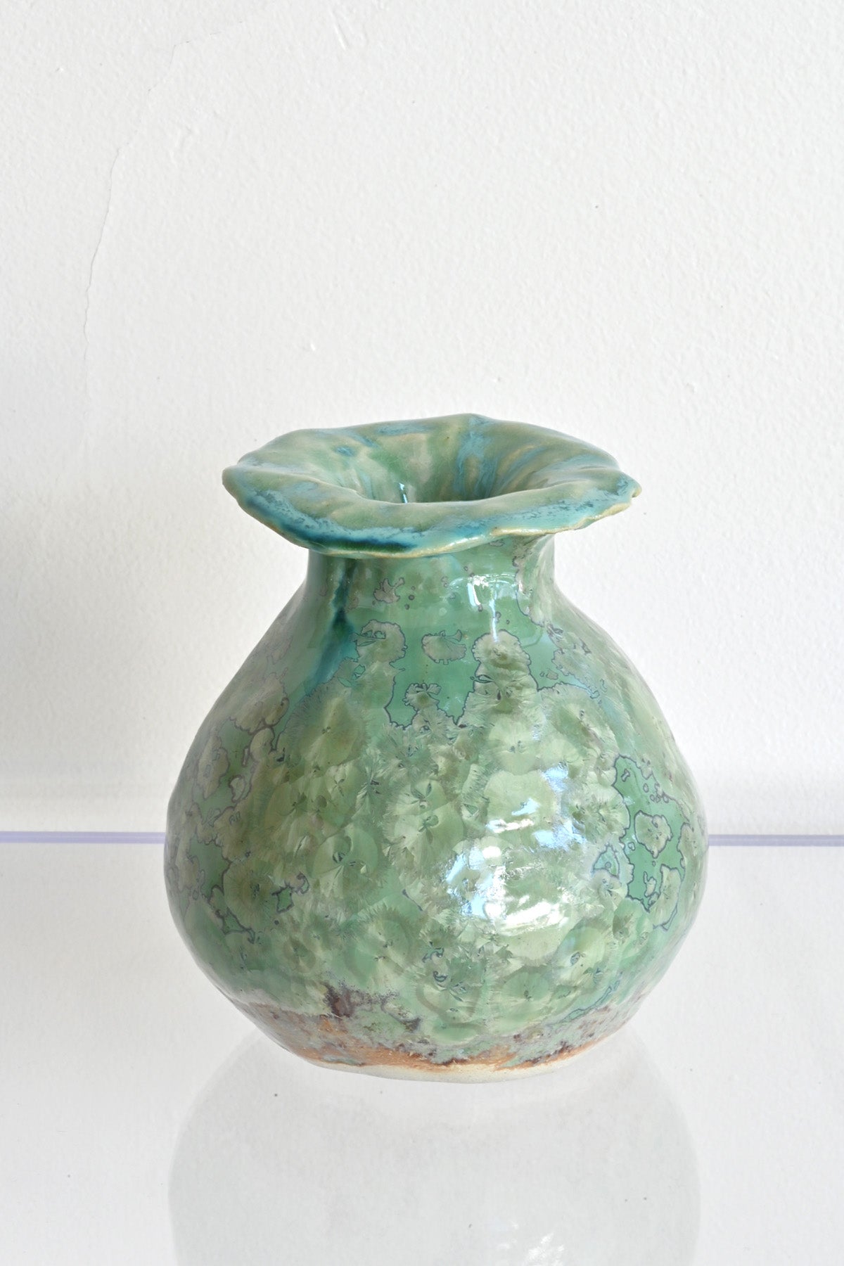 Jade Crystalline Large Vase by Ahn Lee at Abacus Row Jewelry