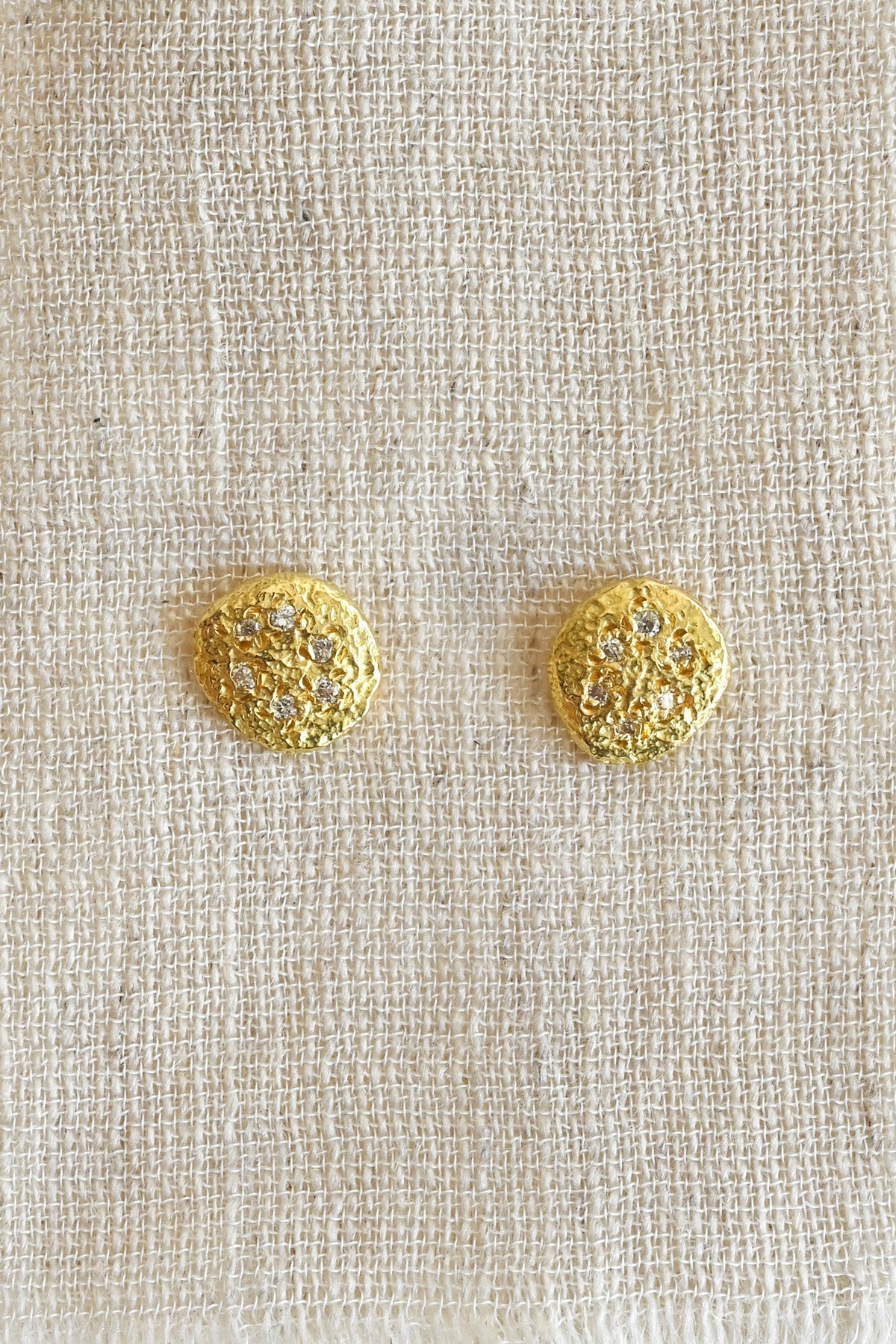 Celeste Earrings up close by Aili at Abacus Row Handmade Jewelry