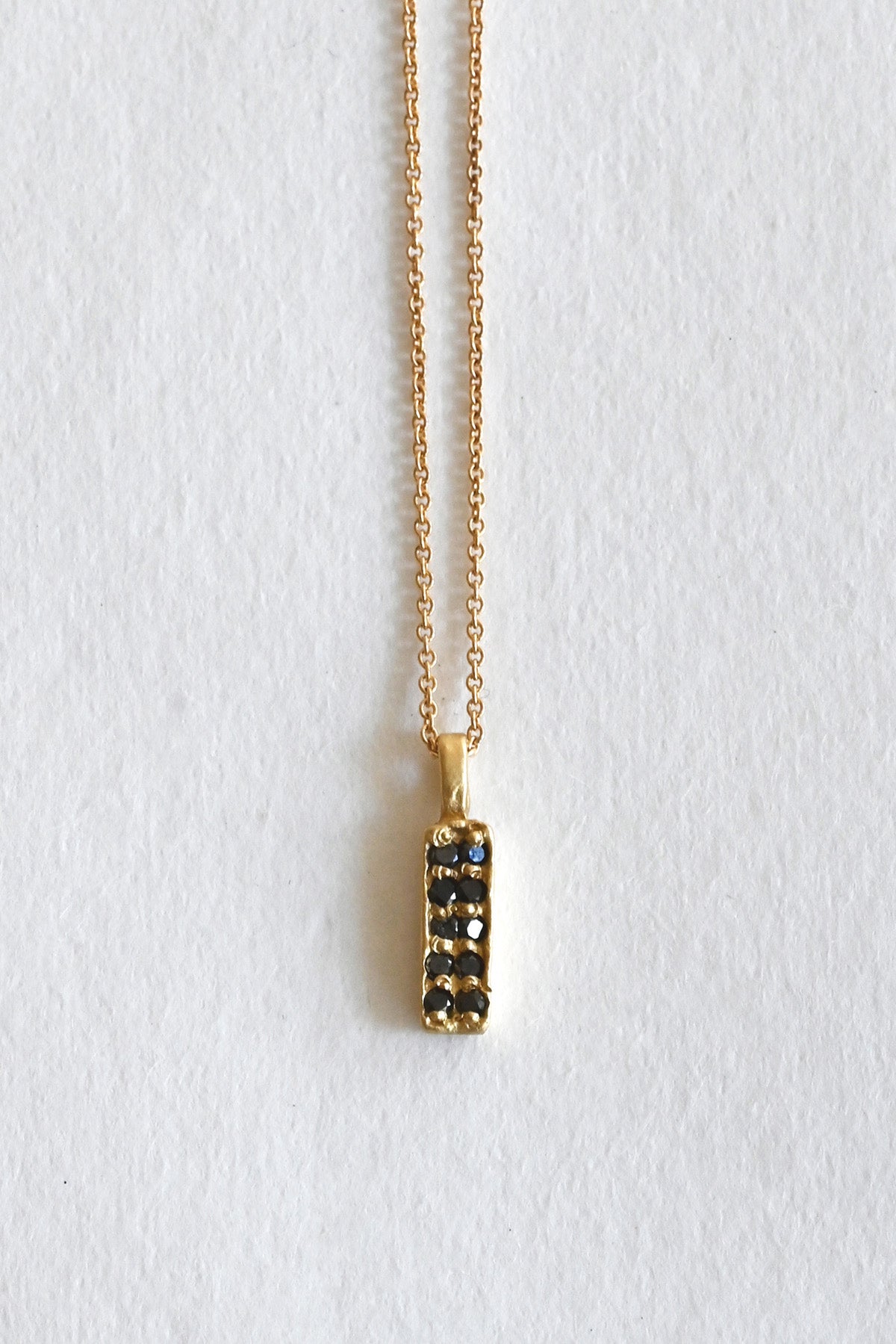 Aria Black Diamond Necklace by AILI at Abacus Row Handmade Jewelry