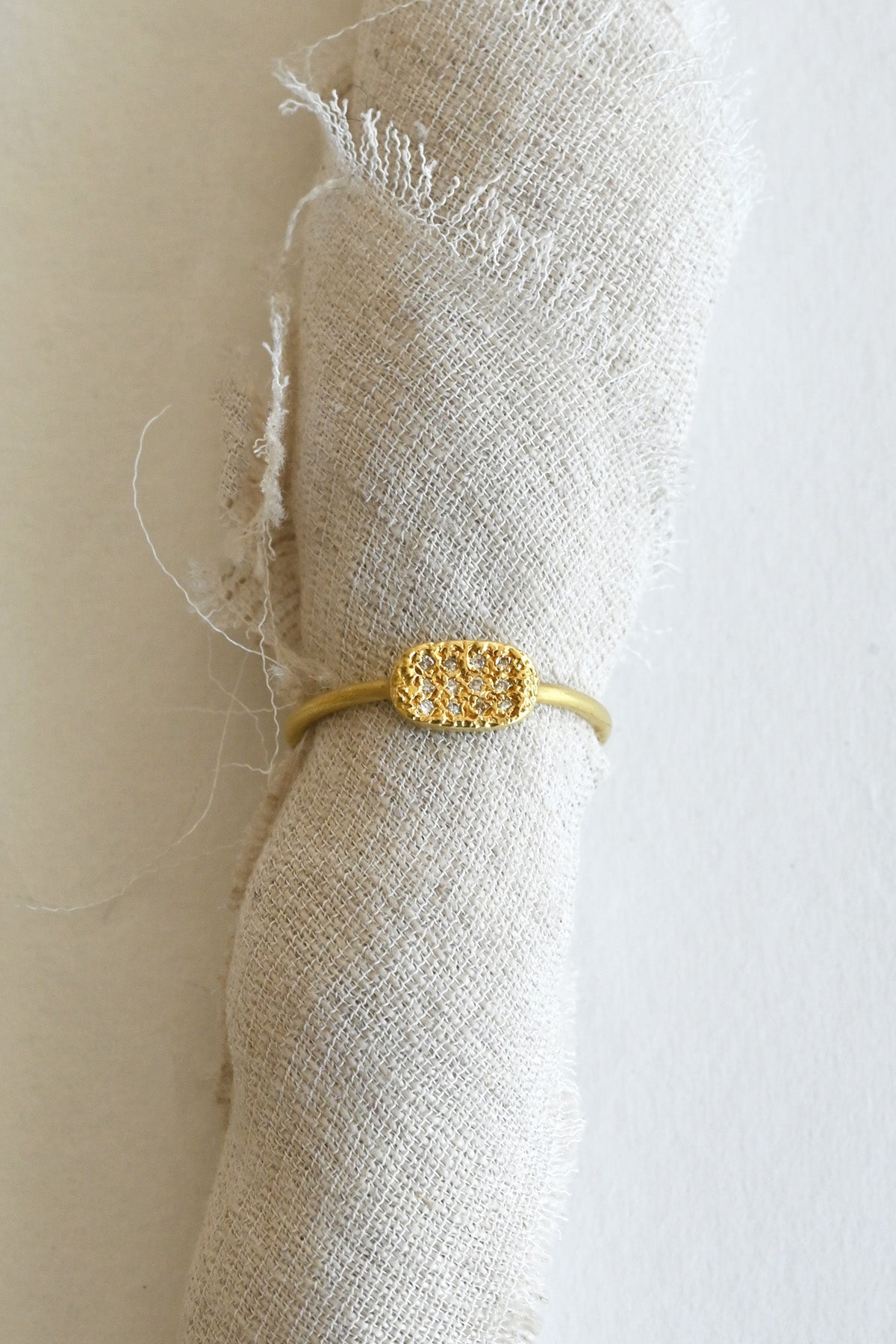 Luz Blanca White Diamond Ring by AILI at Abacus Row Handmade Jewelry