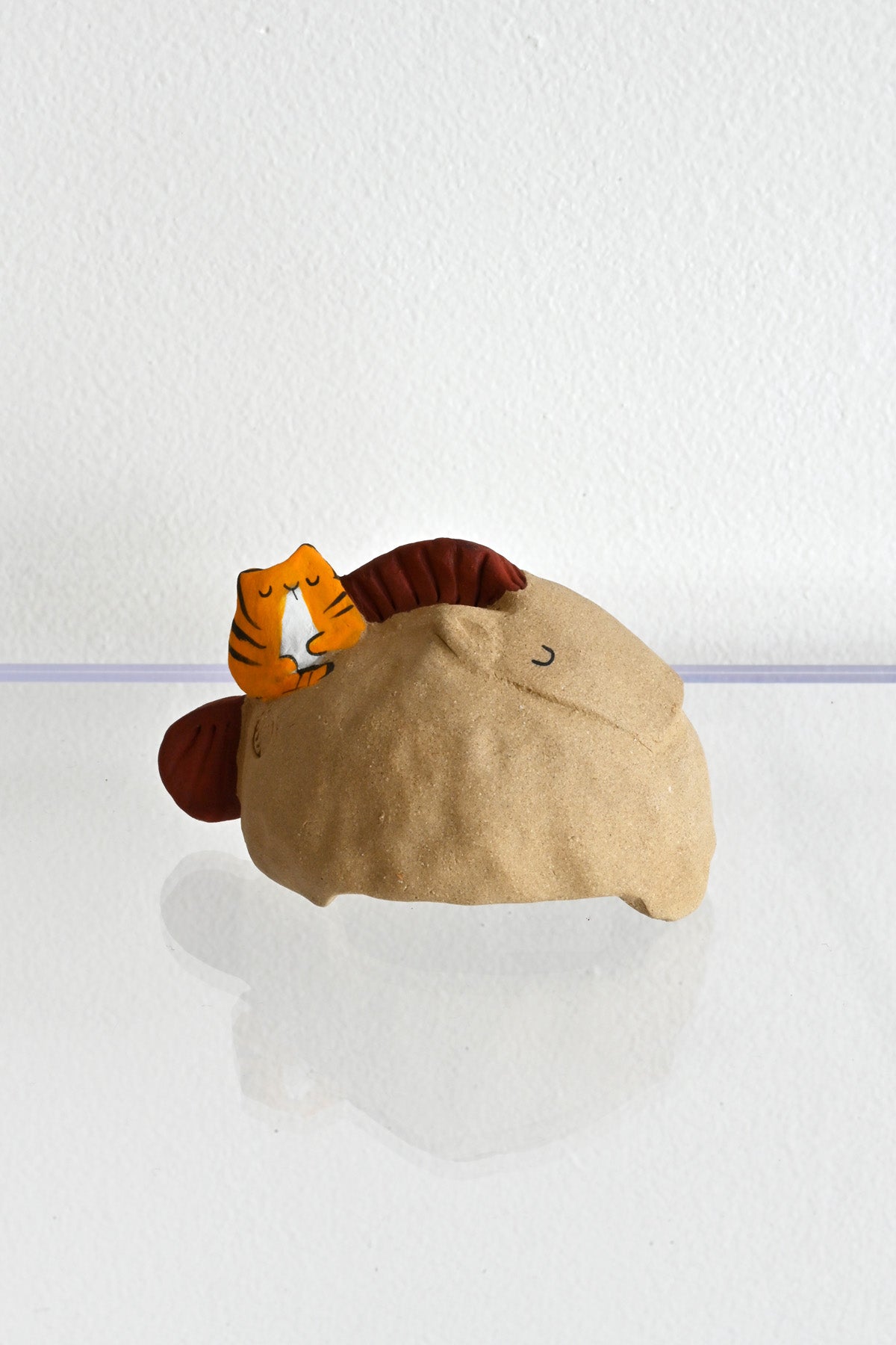 Horse Sculpture with Cat by Alyson Iwamoto at Abacus Row Handmade Jewelry