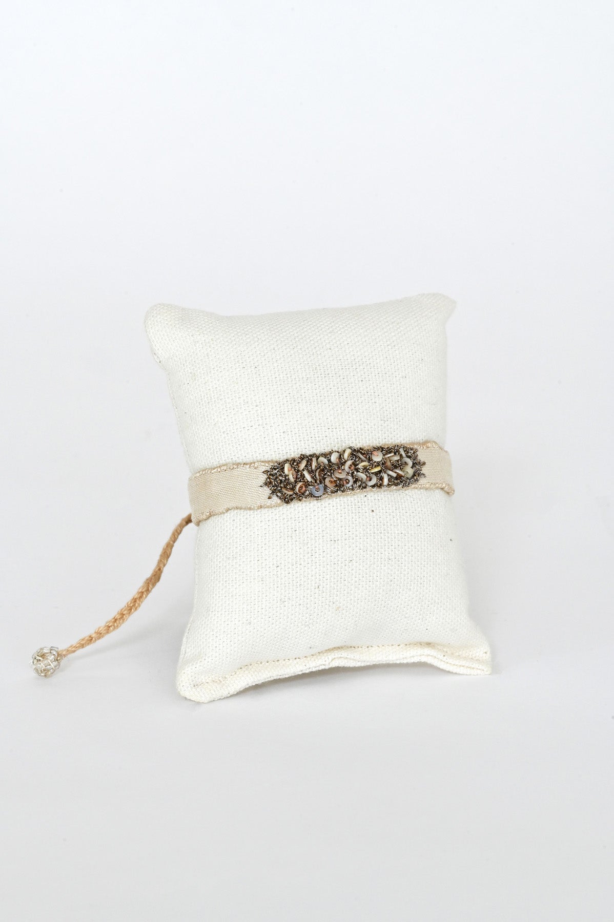 One-of-a-kind Embroidered Bracelet by Antomoon at Abacus Row Handmade Jewelry
