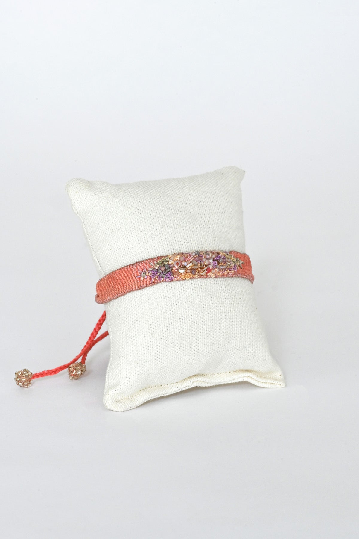 One-of-a-kind Embroidered Bracelet by Antomoon at Abacus Row Handmade Jewelry