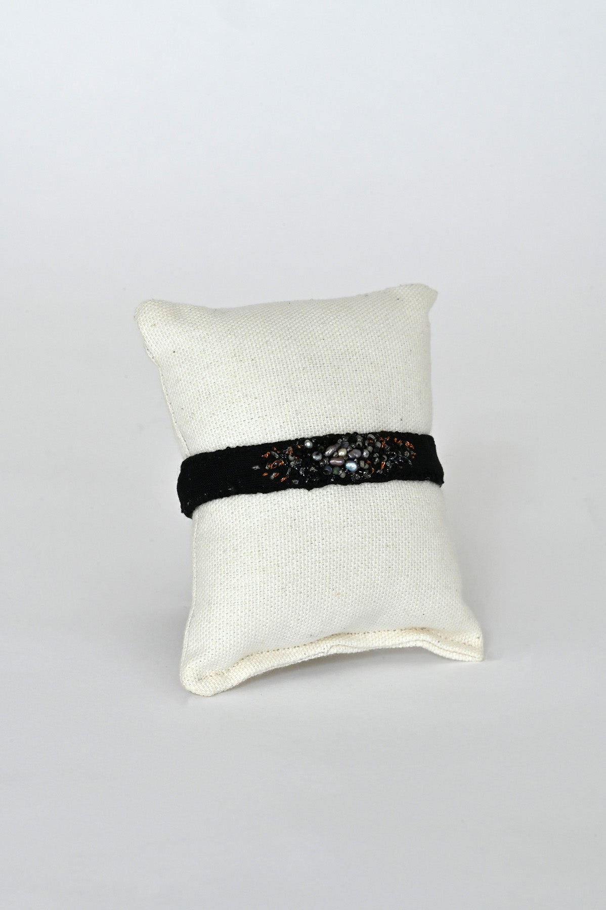 One-of-a-kind Embroidered Bracelet by Antomoon at Abacus Row Handmade Jewelry