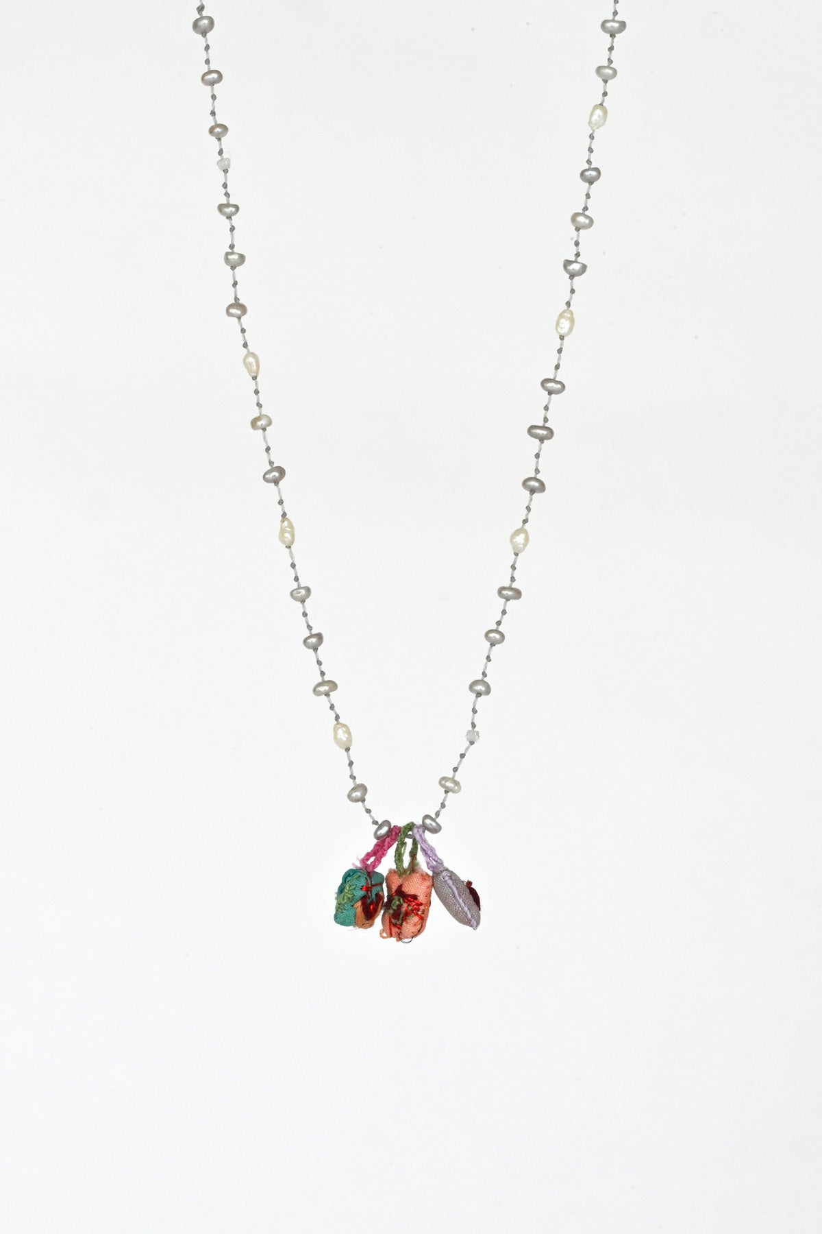 One of a kind Amulet Necklace with Venetian Beads by Antomoon at Abacus Row Handmade Jewelry