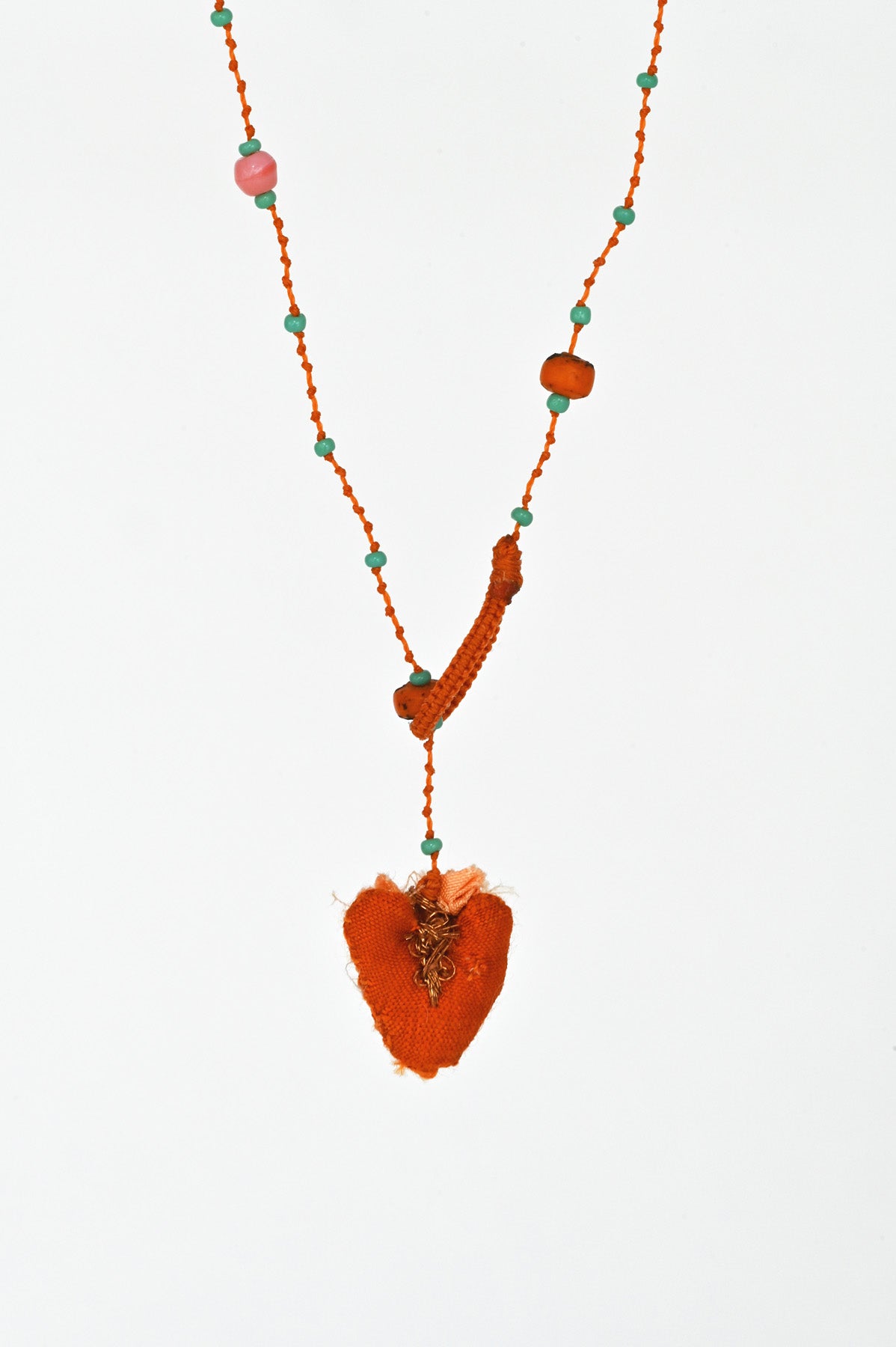 One of a kind Venetian Heart Necklace by Antomoon at Abacus Row Handmade Jewelry