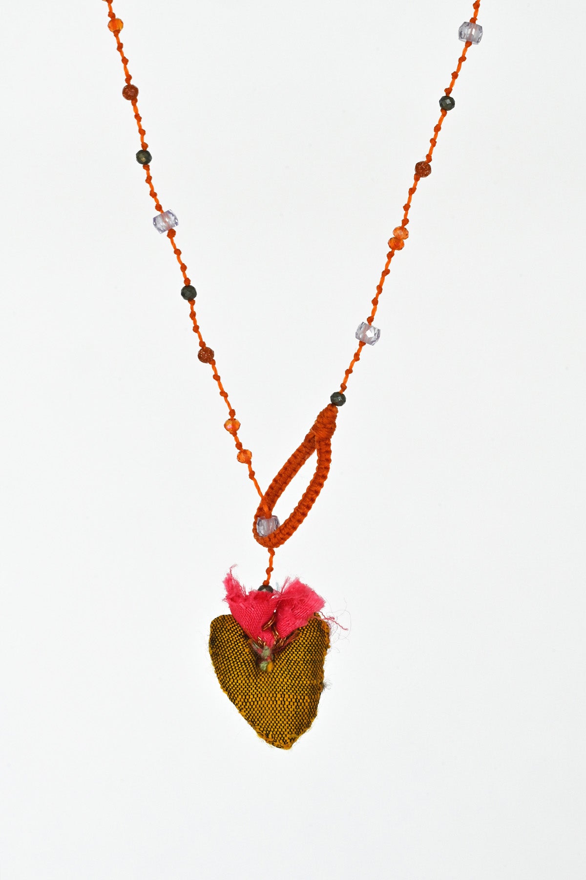 One of a kind Venetian Heart Necklace by Antomoon at Abacus Row Handmade Jewelry
