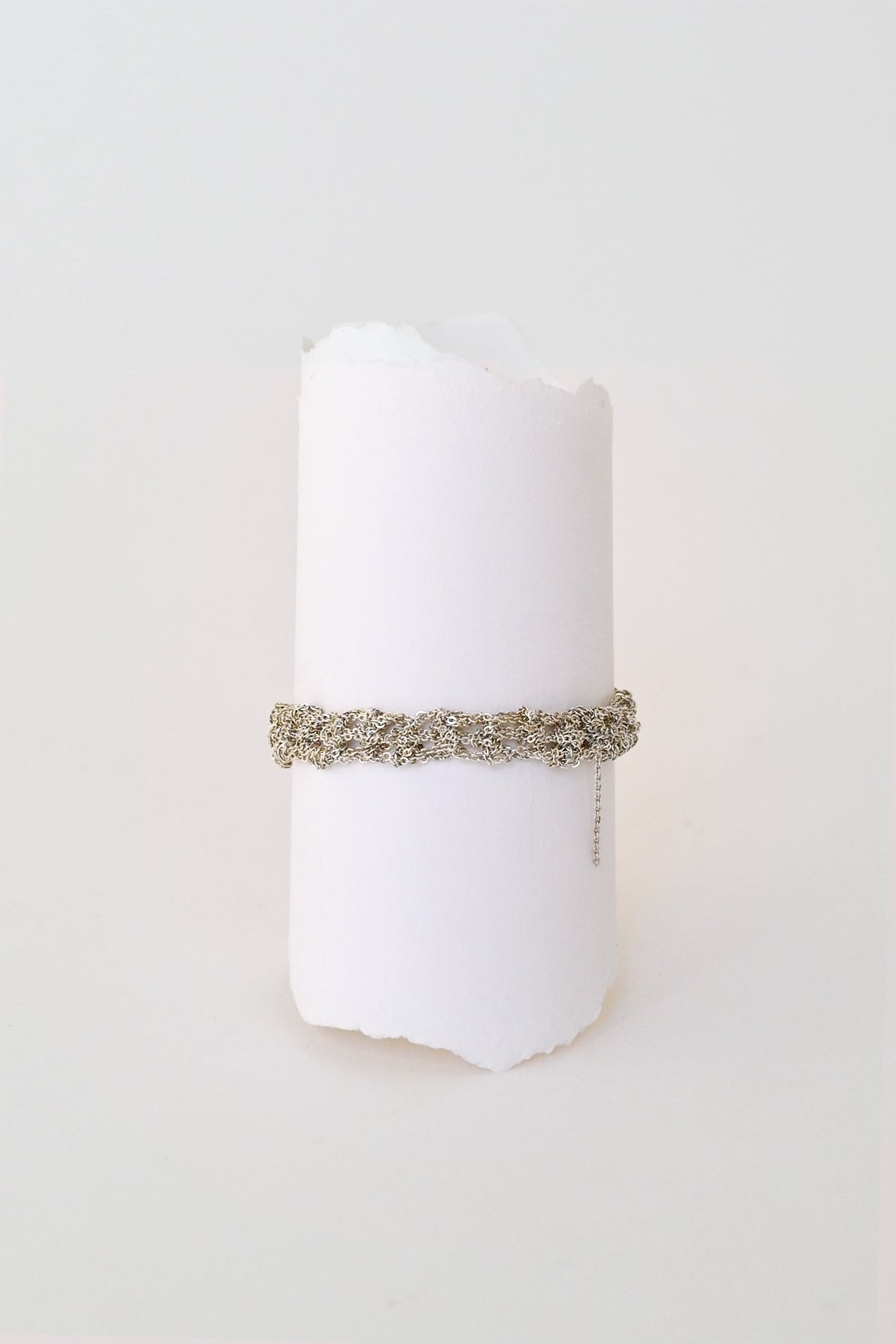 Silver Baby Tee Bracelet by Arielle de Pinto at Abacus Row Jewelry