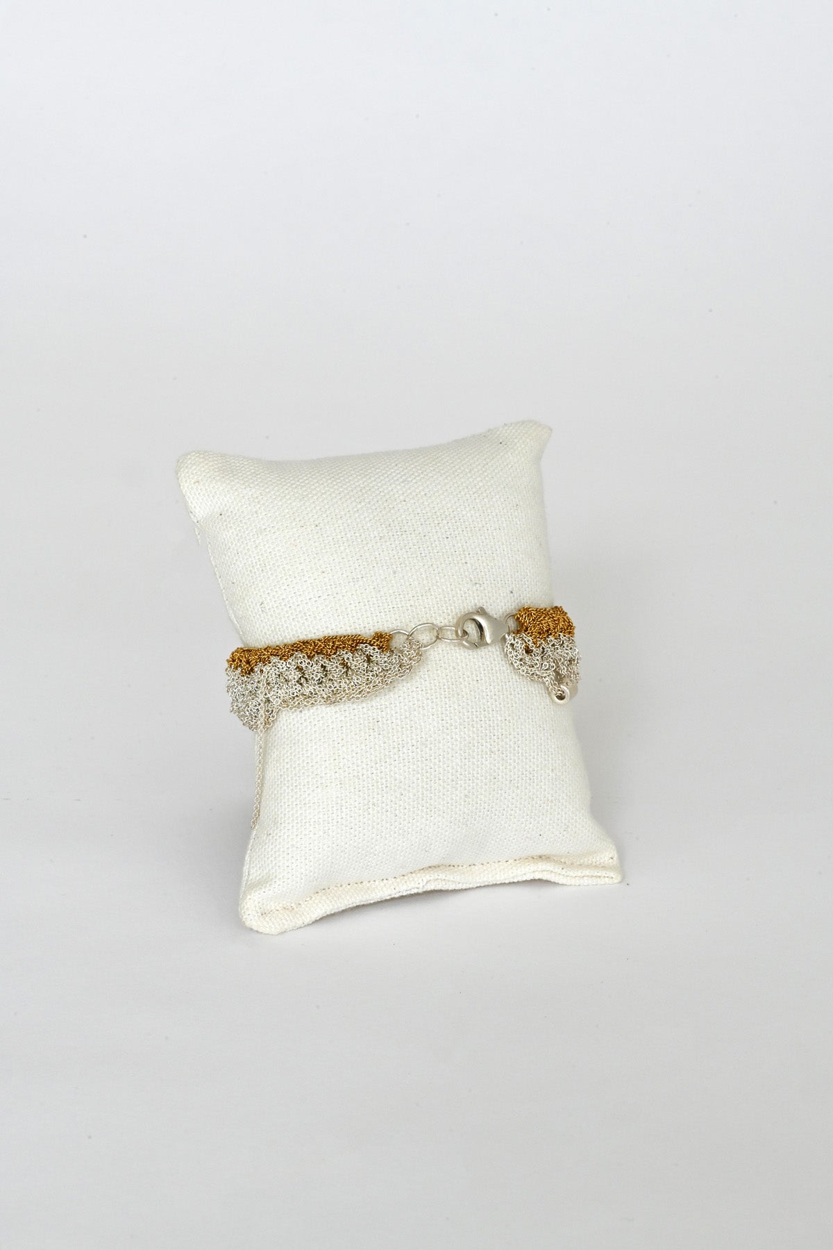 Zig Zag Bracelet in silver and gold by Arielle de Pinto at Abacus Row Jewelry