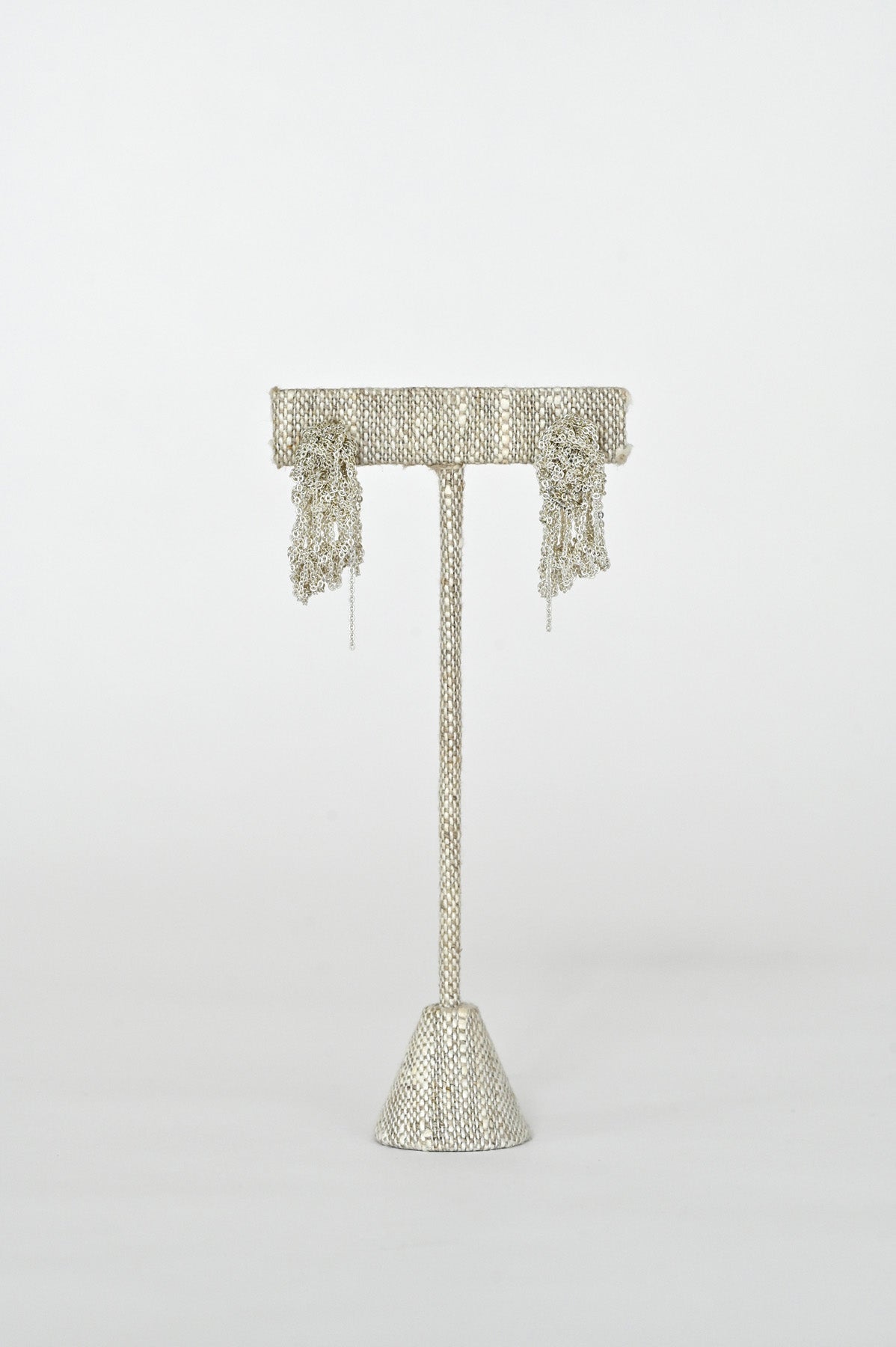 Silver Cuff Earring fronts by Arielle de Pinto at Abacus Row Handmade Jewelry