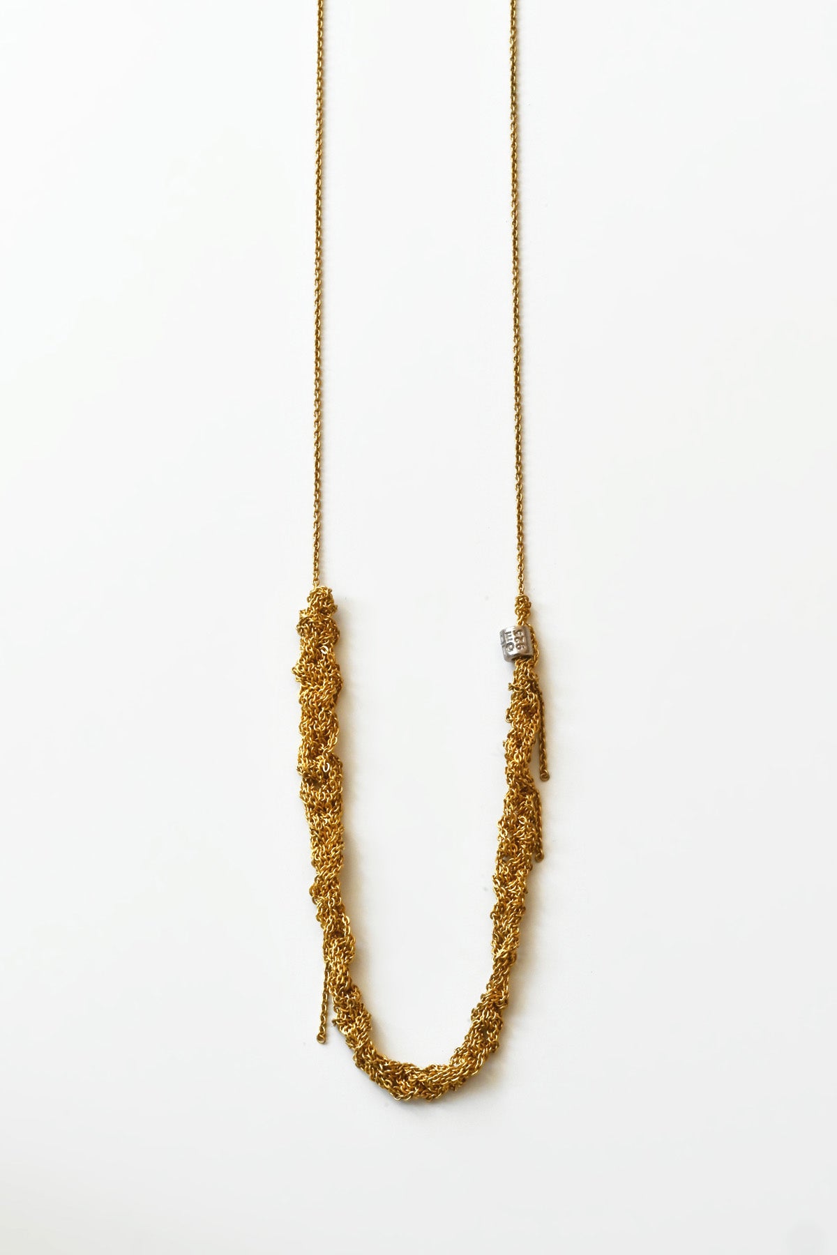 The Skinny Necklace in Gold by Arielle de Pinto at Abacus Row