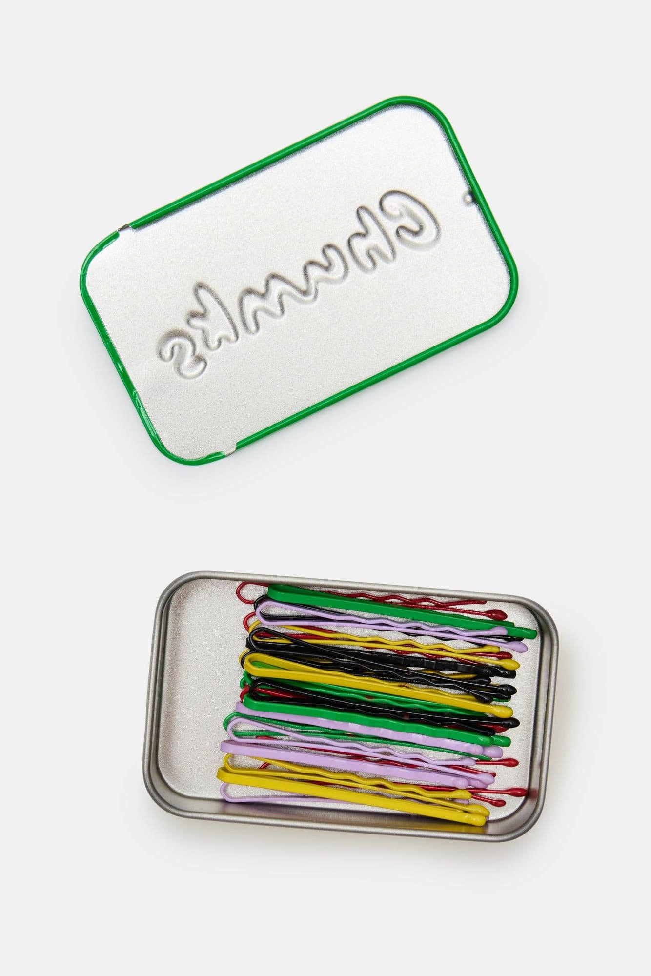 Open Tin of Chunks Bobby Pins by Chunks at Abacus Row Handmade Jewelry