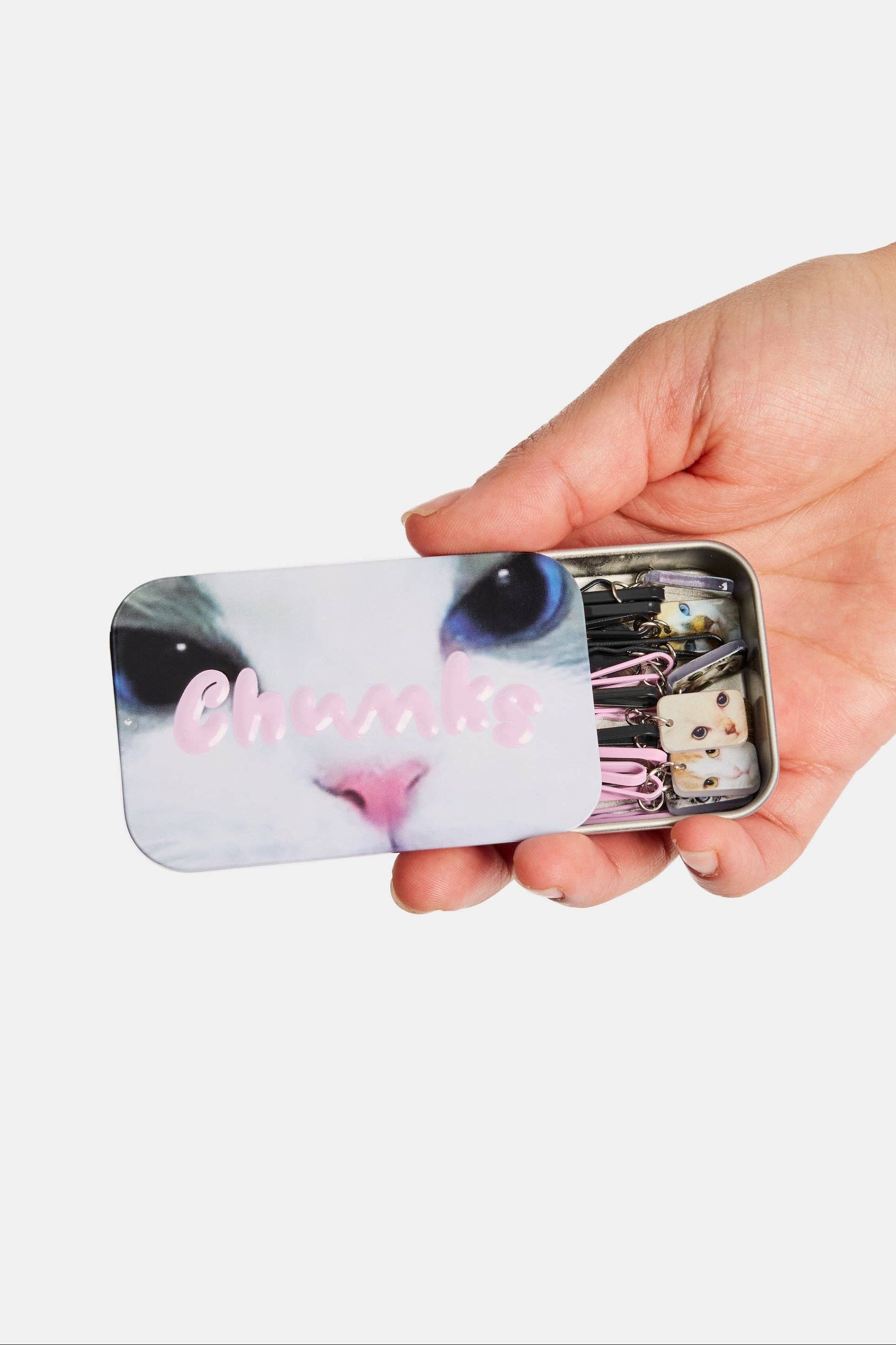 Open Kitty Bobby Pins by Chunks at Abacus Row Handmade Jewelry