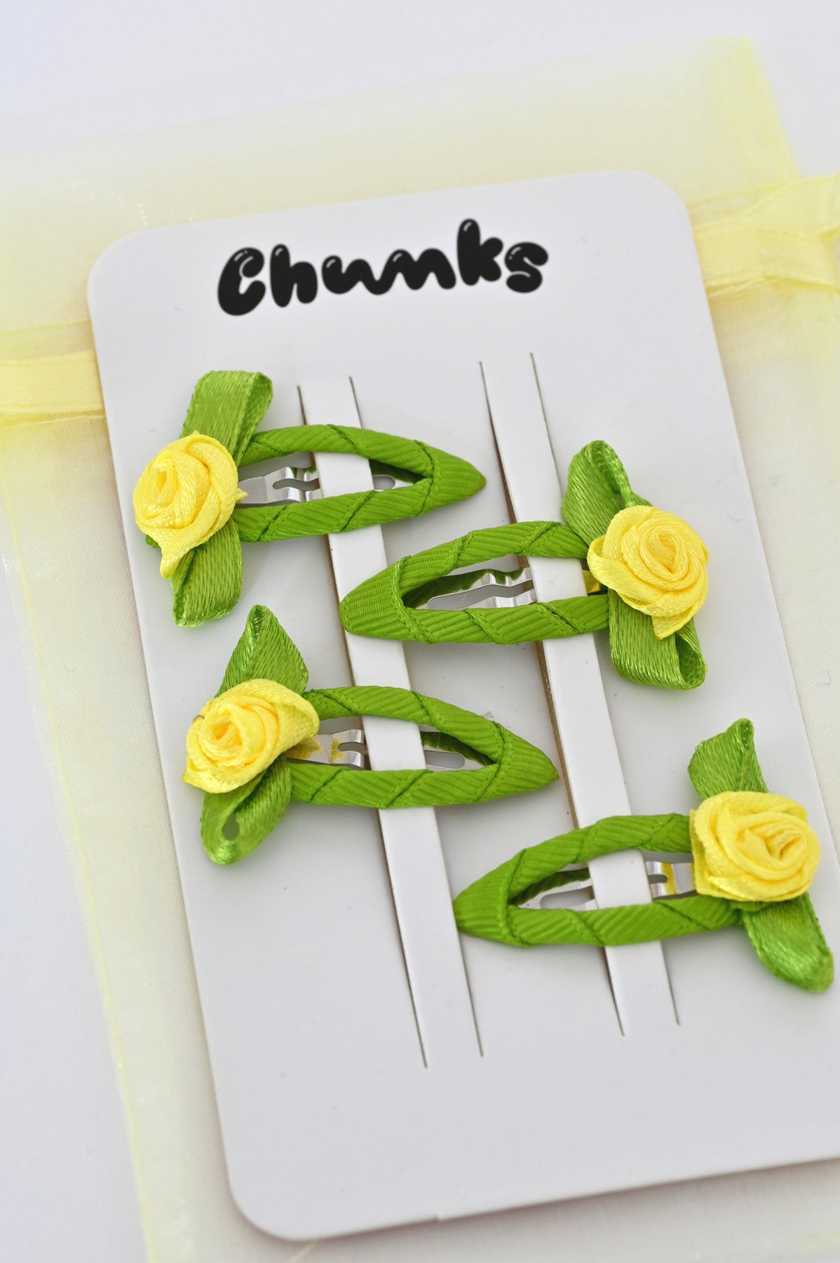 Rosette Clips - Yellow