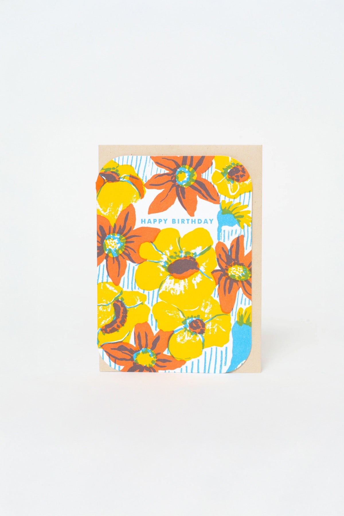 Bold Flower Birthday Card by Egg Press MFG at Abacus Row Handmade Jewelry