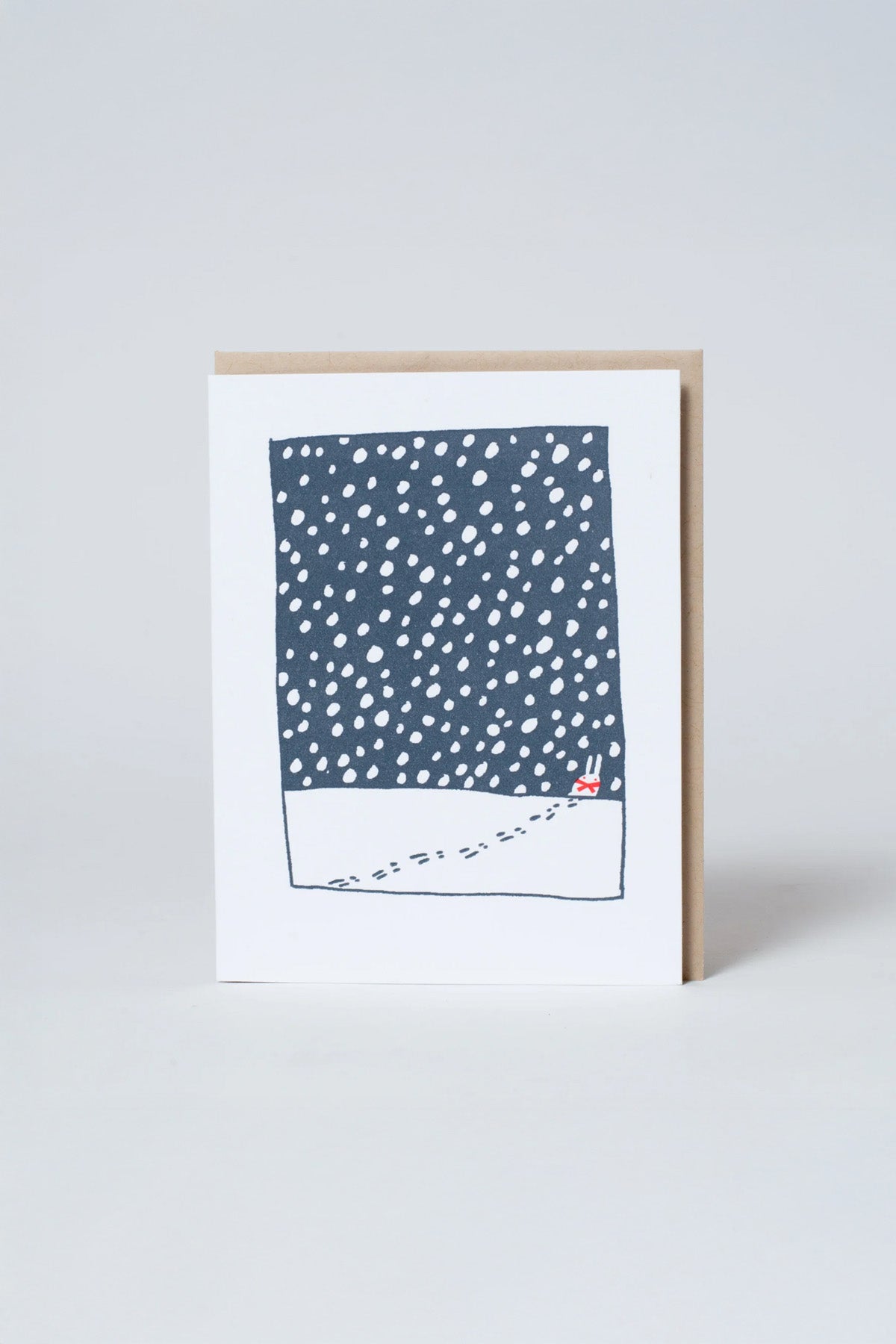 Snowy Walk Holiday Card by Egg Press MFG at Abacus Row Handmade Jewelry