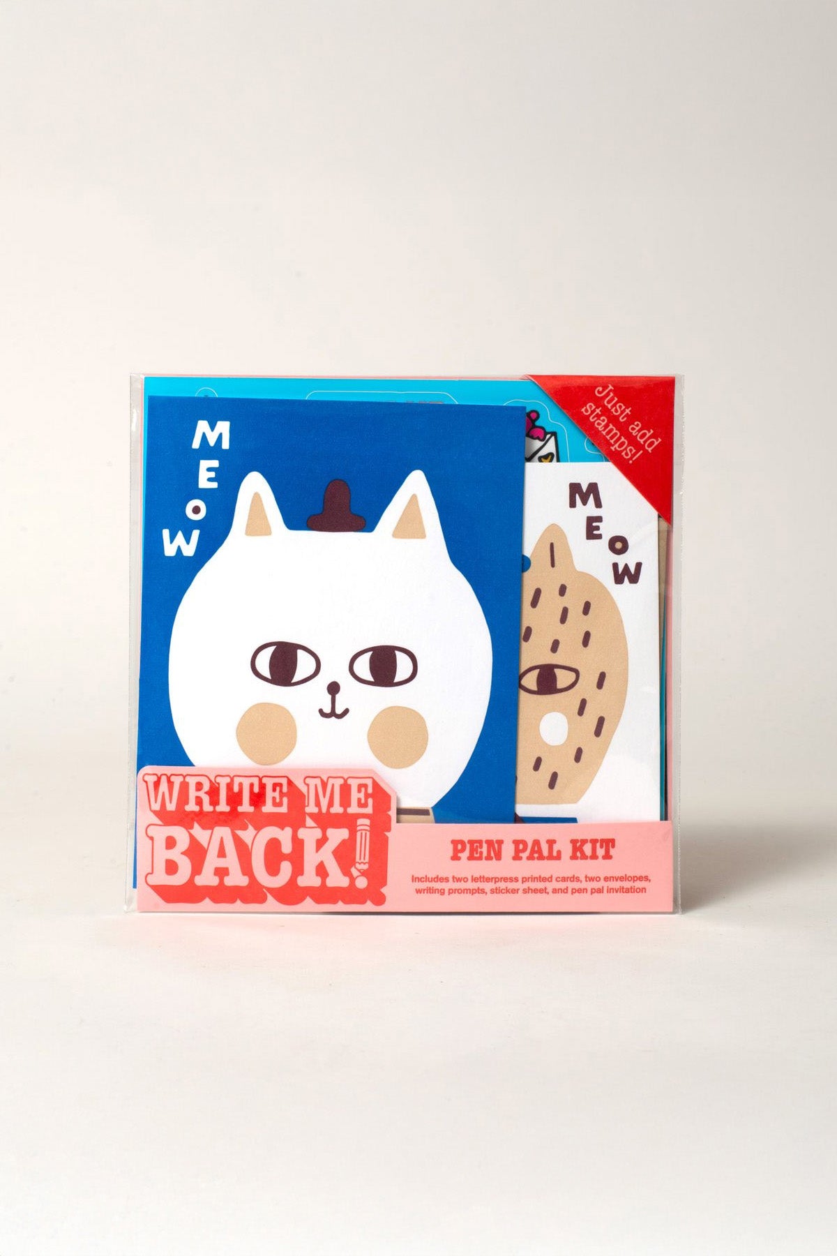 Meow Kitty Write Me Back pen pal Kit by Egg Press MFG at Abacus Row Handmade Jewelry