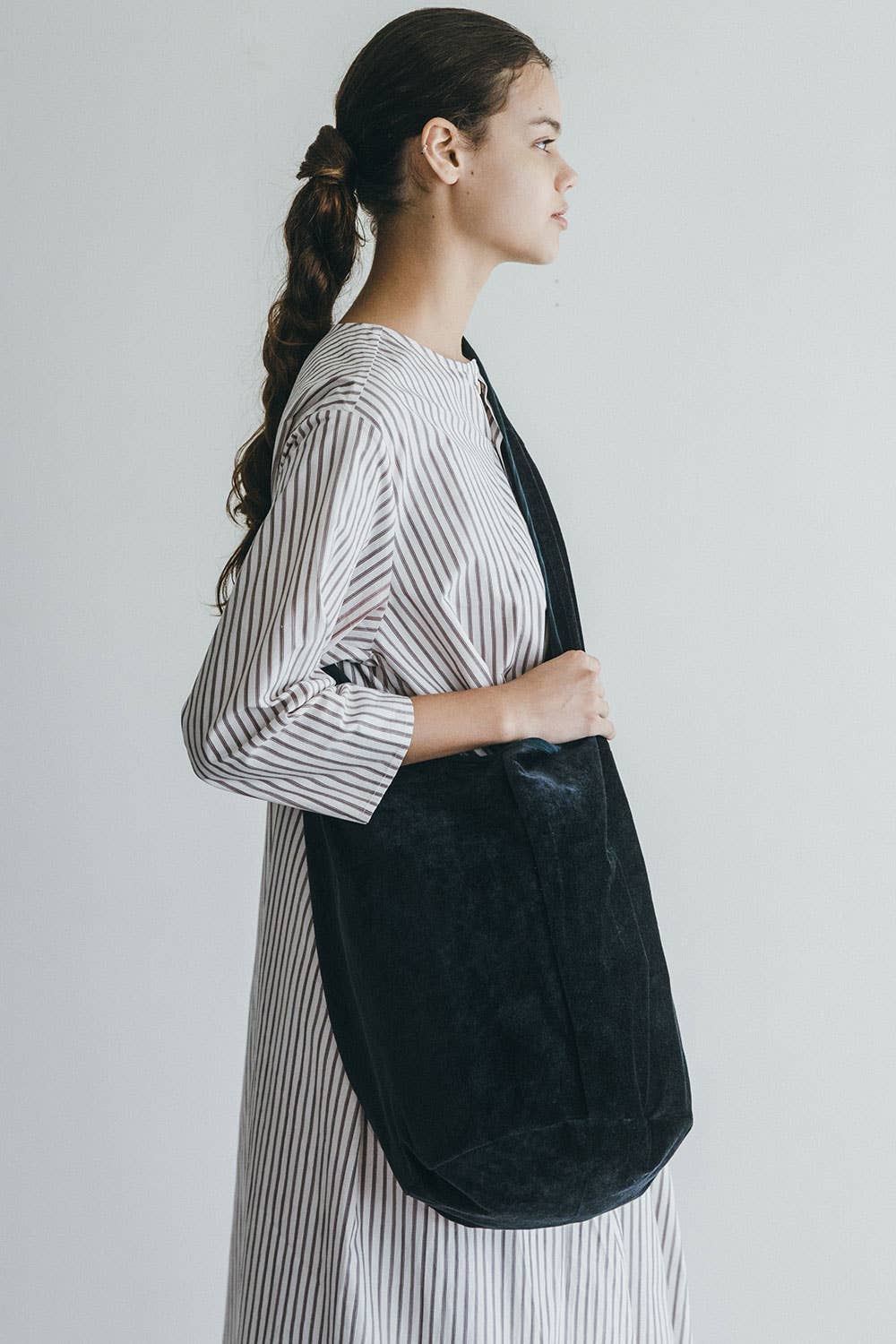 Antique Black Saachi Bag by Fog Linen at Abacus Row