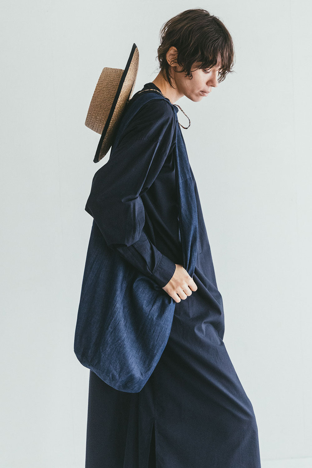 Shoulder Denim Blue Saachi Bag by Fog Linen at Abacus Row