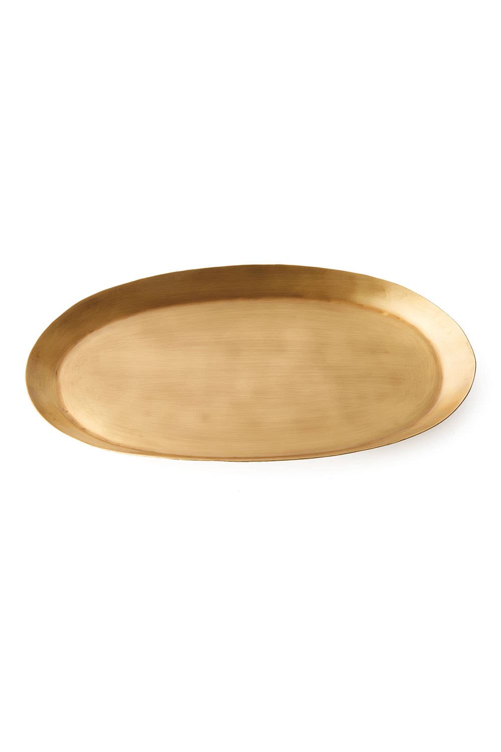 Medium Brass Oval Tray by Fog Linen at Abacus Row