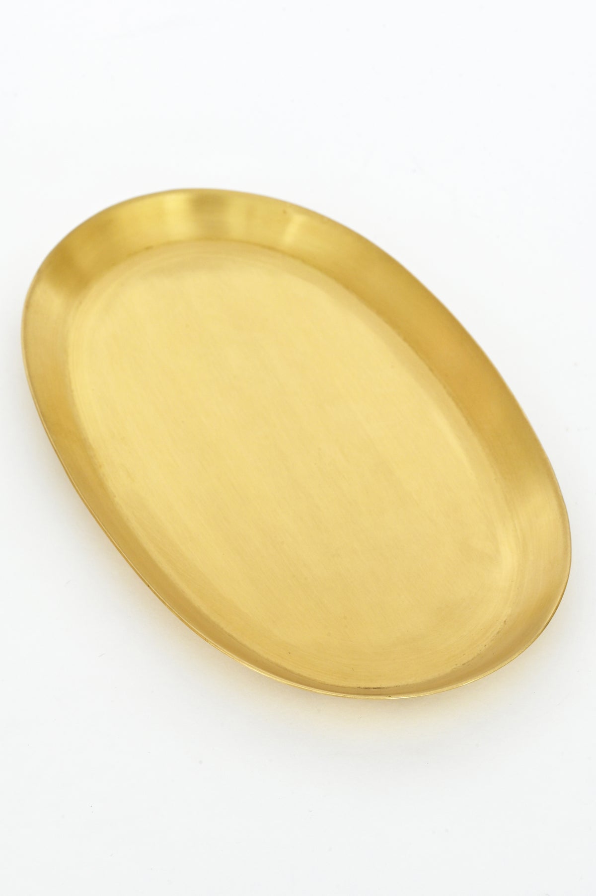 Medium Brass Oval Tray by Fog Linen at Abacus Row