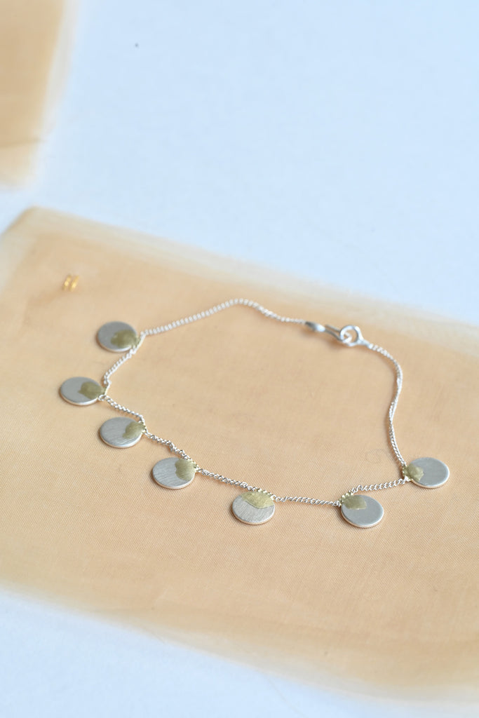 Shell Bracelet, silver + silver