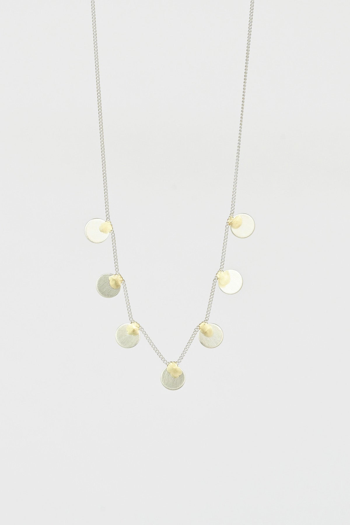 Shell Necklace, silver + silver